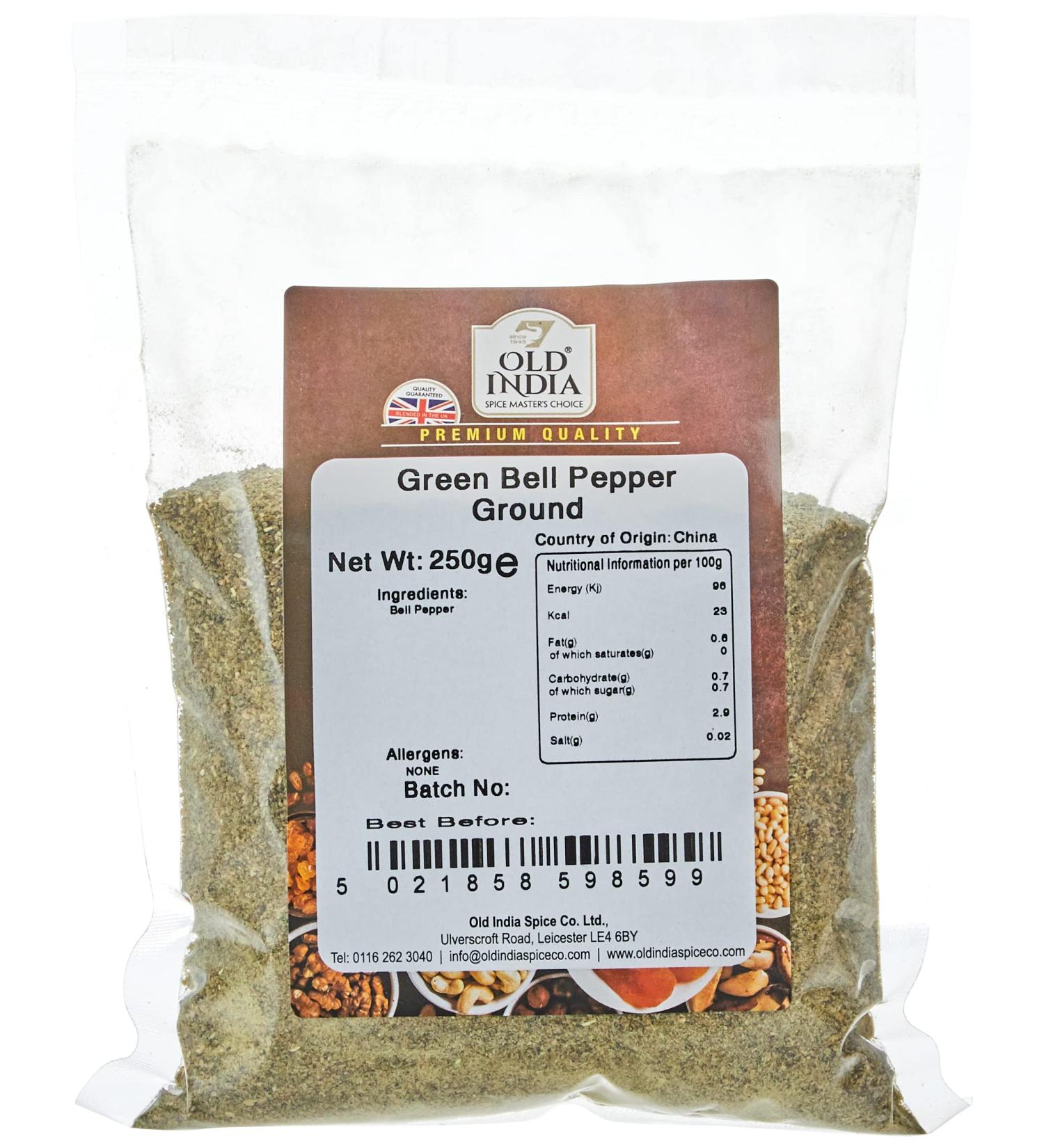 Old India Green Bell Pepper Ground 250g - Buy Online on GoSupps.com