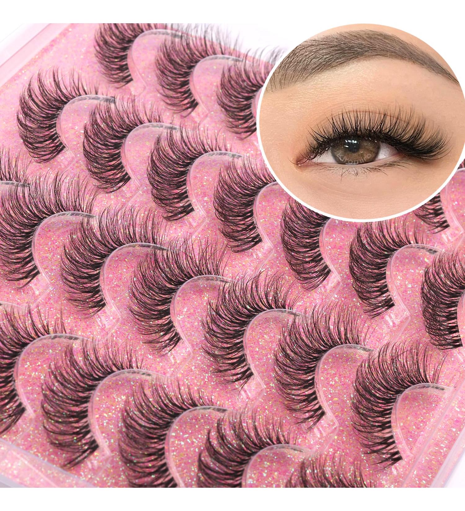14mm Wispy Faux Mink Lashes - Natural Look Cat Eye Strip Lashes by Kiromiro CB-03 | Fluffy Soft & Daily Wear - International Shipping Available - Buy Online on GoSupps.com