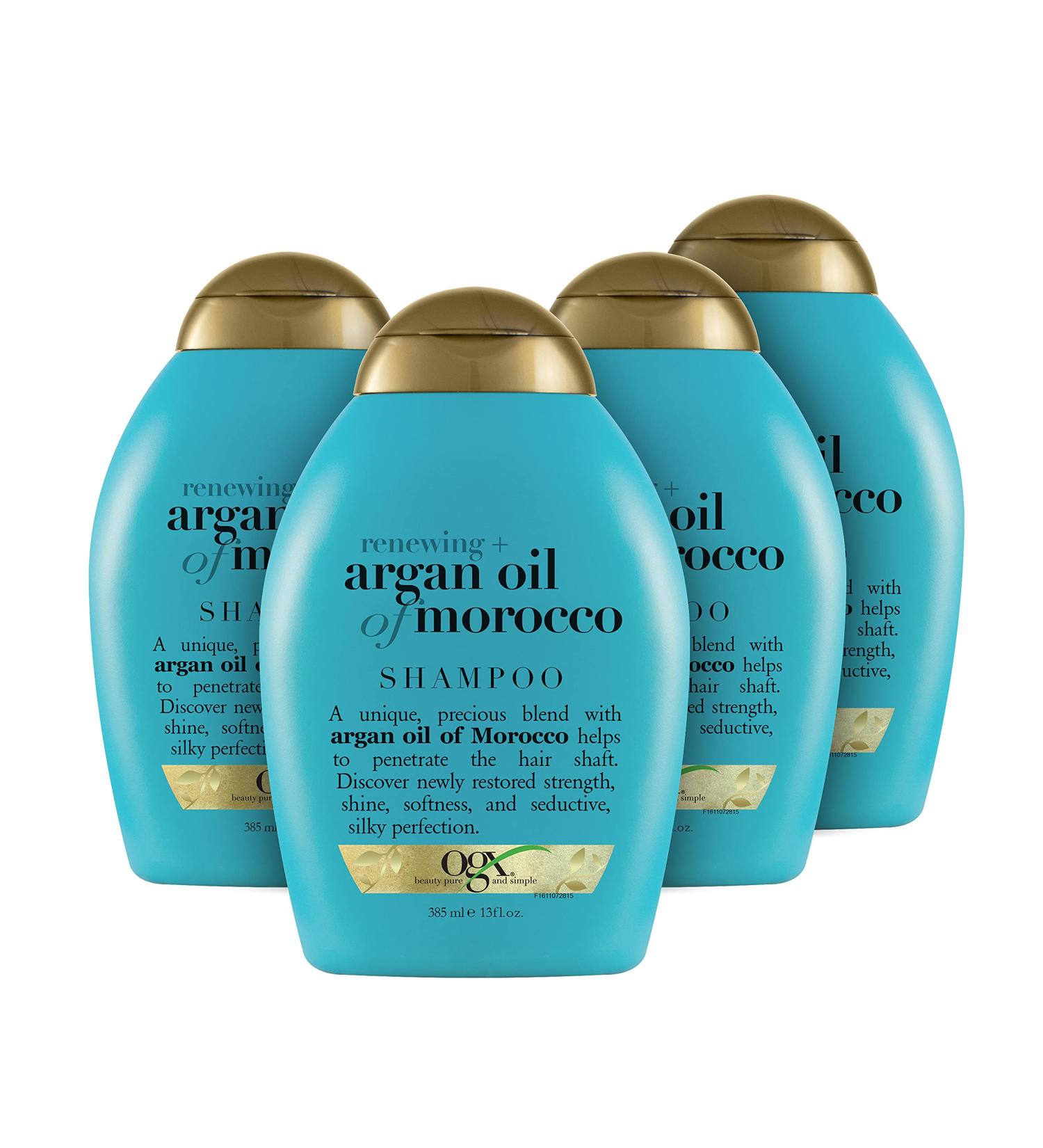 OGX Argan Oil Shampoo 52 Oz - Hydrating, Paraben & Sulfate Free, Pack of 4 - Moisturize & Strengthen Hair - Buy Online on GoSupps.com
