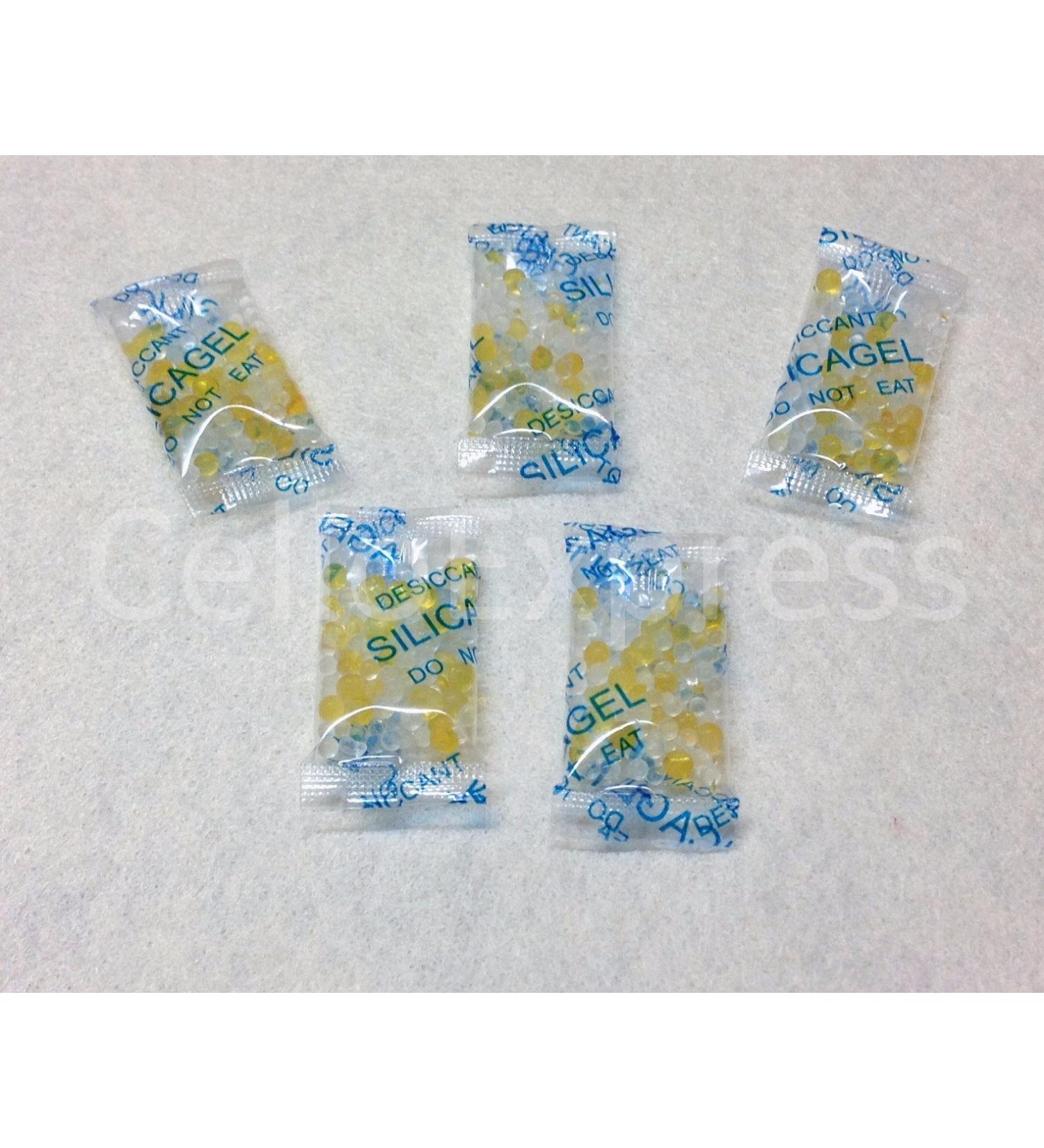 Buy Yellow Silica Gel Bags - 200 Pack for Effective Moisture Control - International Shipping Available - Buy Online on GoSupps.com