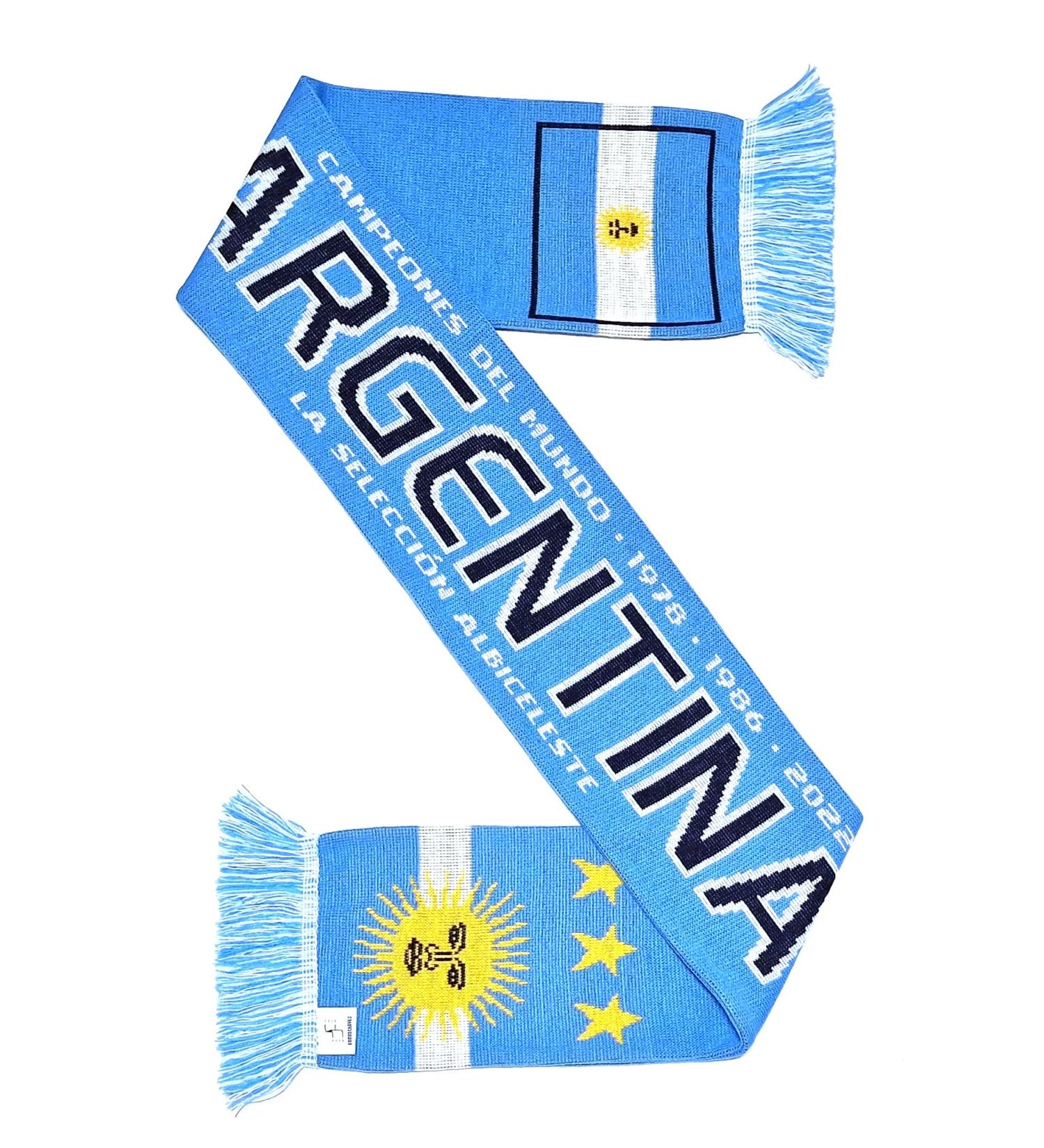 Argentina Soccer Knit Scarf - 2022 Champions | Euroscarves - Buy Online on GoSupps.com