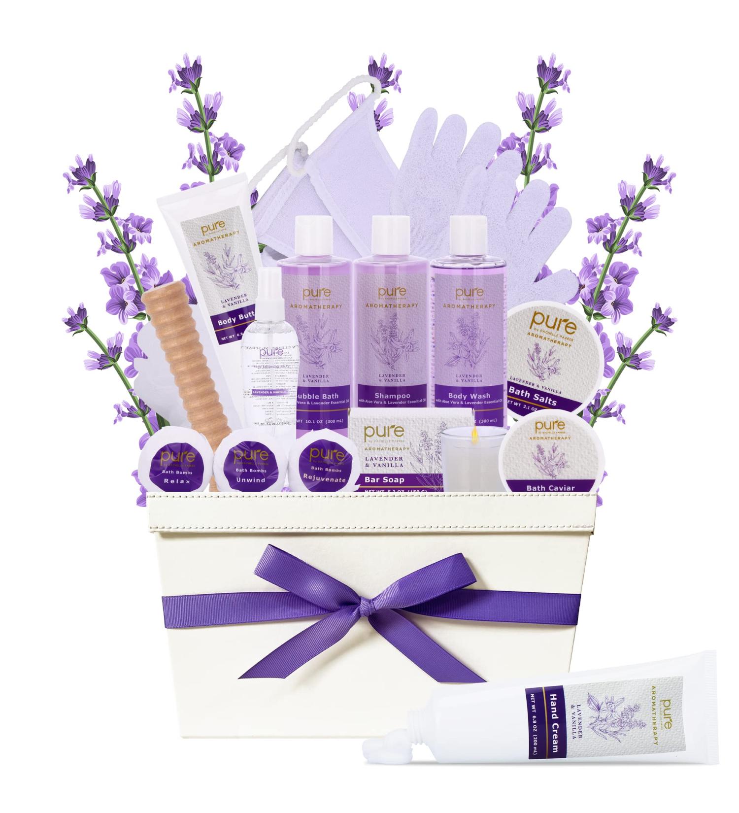 Lavender Bath Spa Gift Set for Couples - Christmas & Holiday Bath Basket for Women. Pamper & Indulge with Bath Body Works Essentials - Buy Online on GoSupps.com