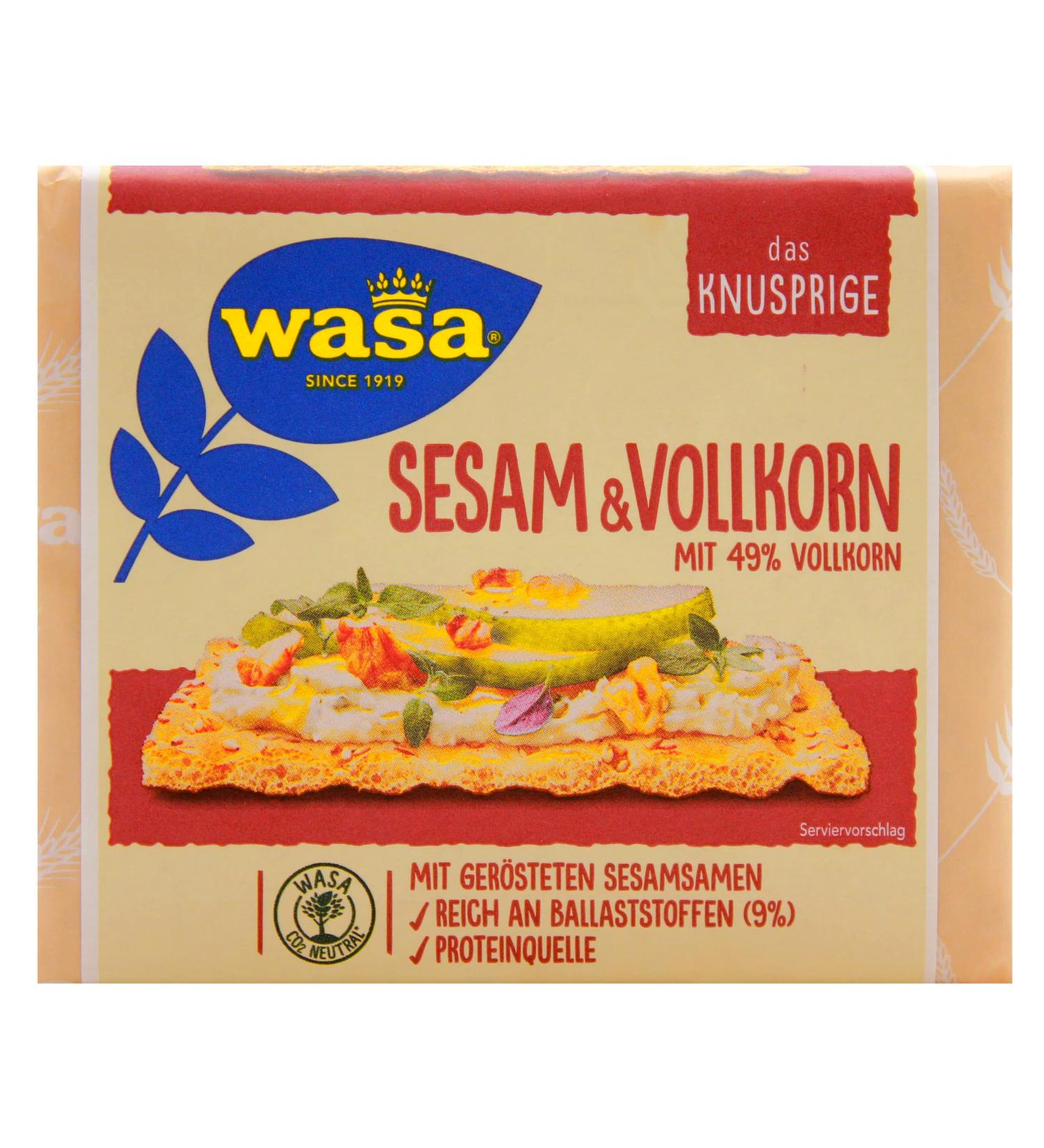 Buy Wasa Sesame & Wholegrain Crispbread - Pack of 12 (2400g) | International Shipping Available - Buy Online on GoSupps.com