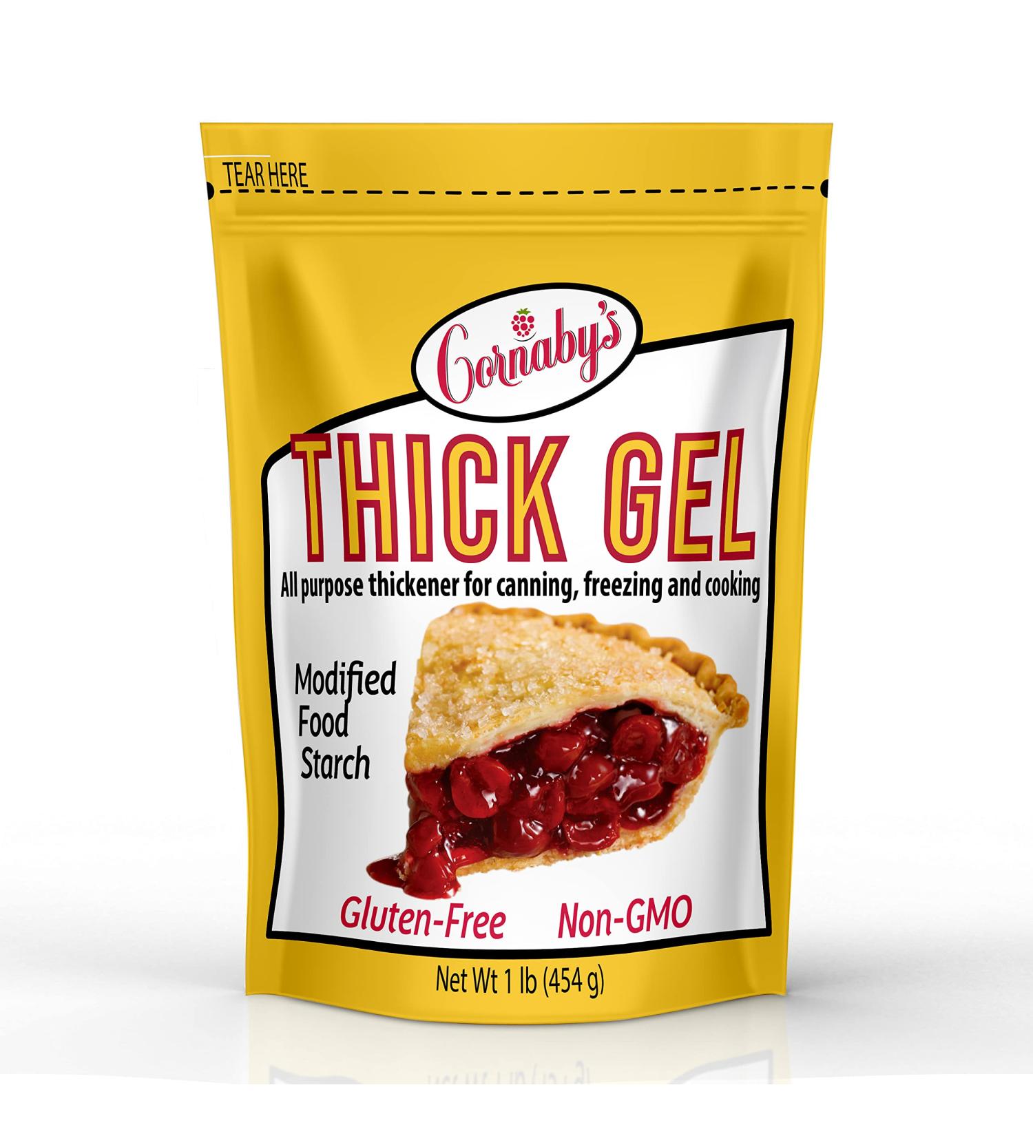 Cornabys Thick Gel 1 lb. (Pack of 1) | Premium Waxy Maize Starch | Gluten-free Non-GMO Natural Food Thickener for Soups, Sauces, and More - Buy Online on GoSupps.com