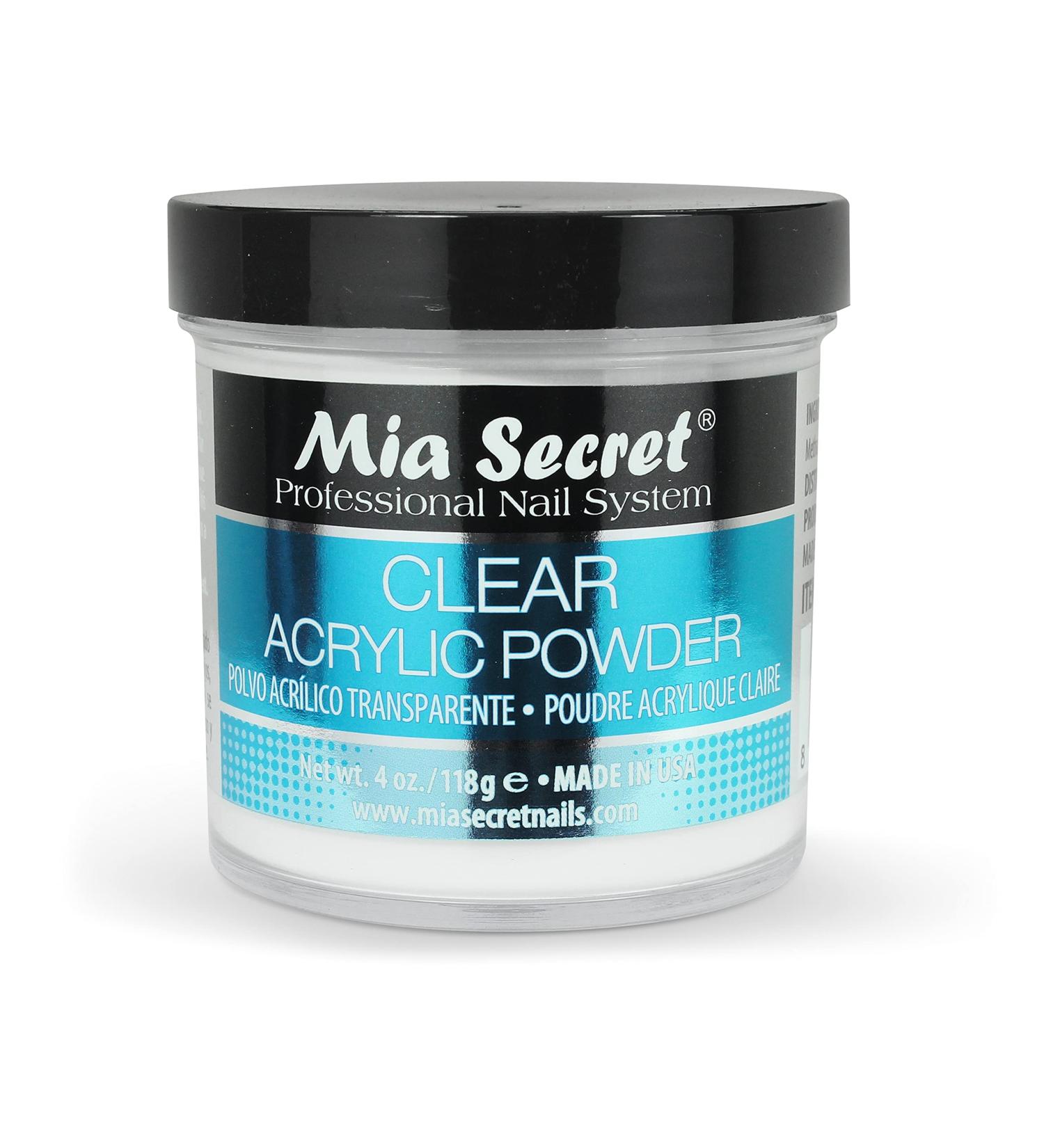 Mia Secret Clear Acrylic Powder 4oz - Professional Grade | Pack of 1 - Buy Online on GoSupps.com