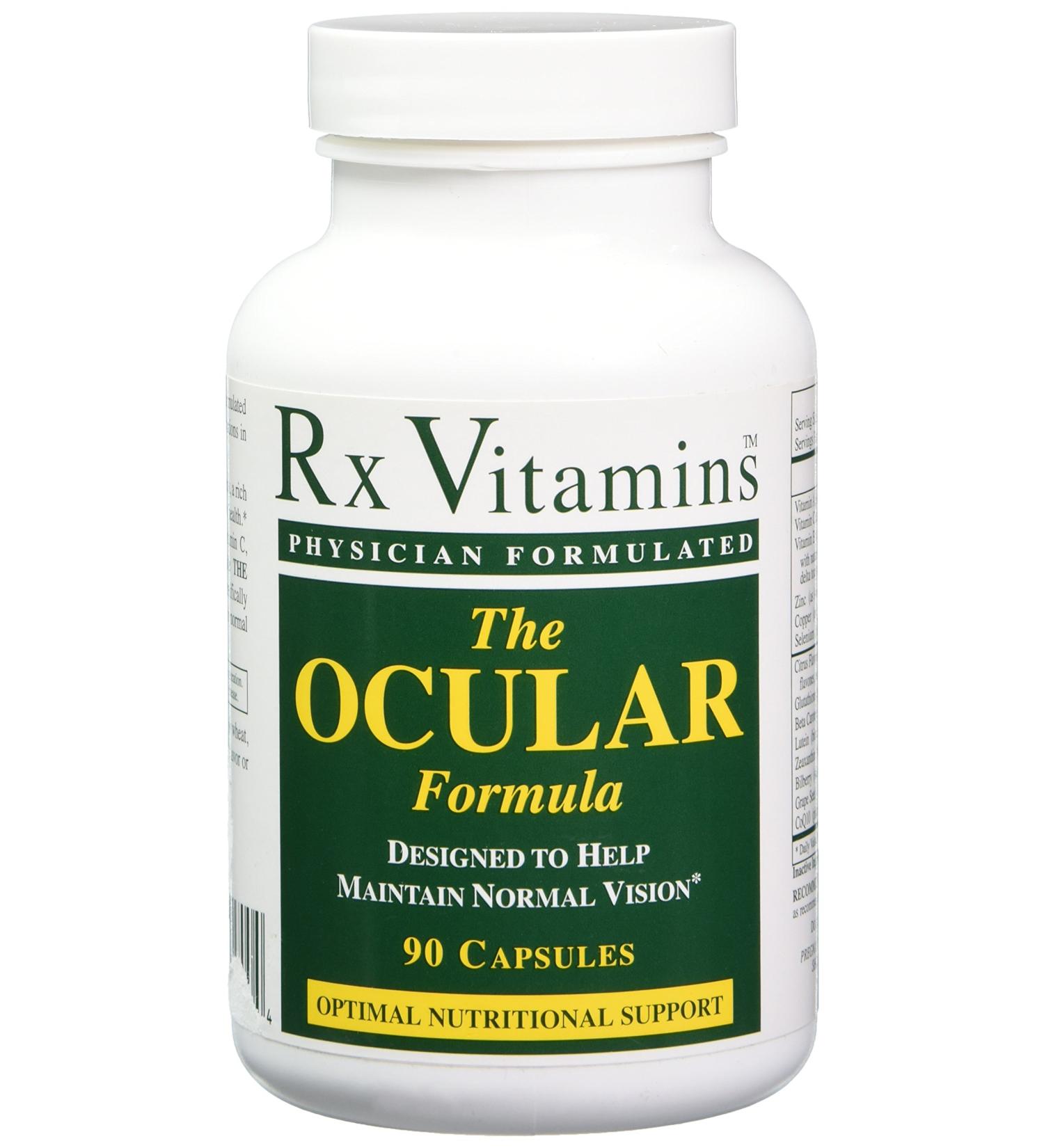 Rx Vitamins The Ocular Formula Dietary Supplement 90 Capsules | 90 Count - Buy Online on GoSupps.com