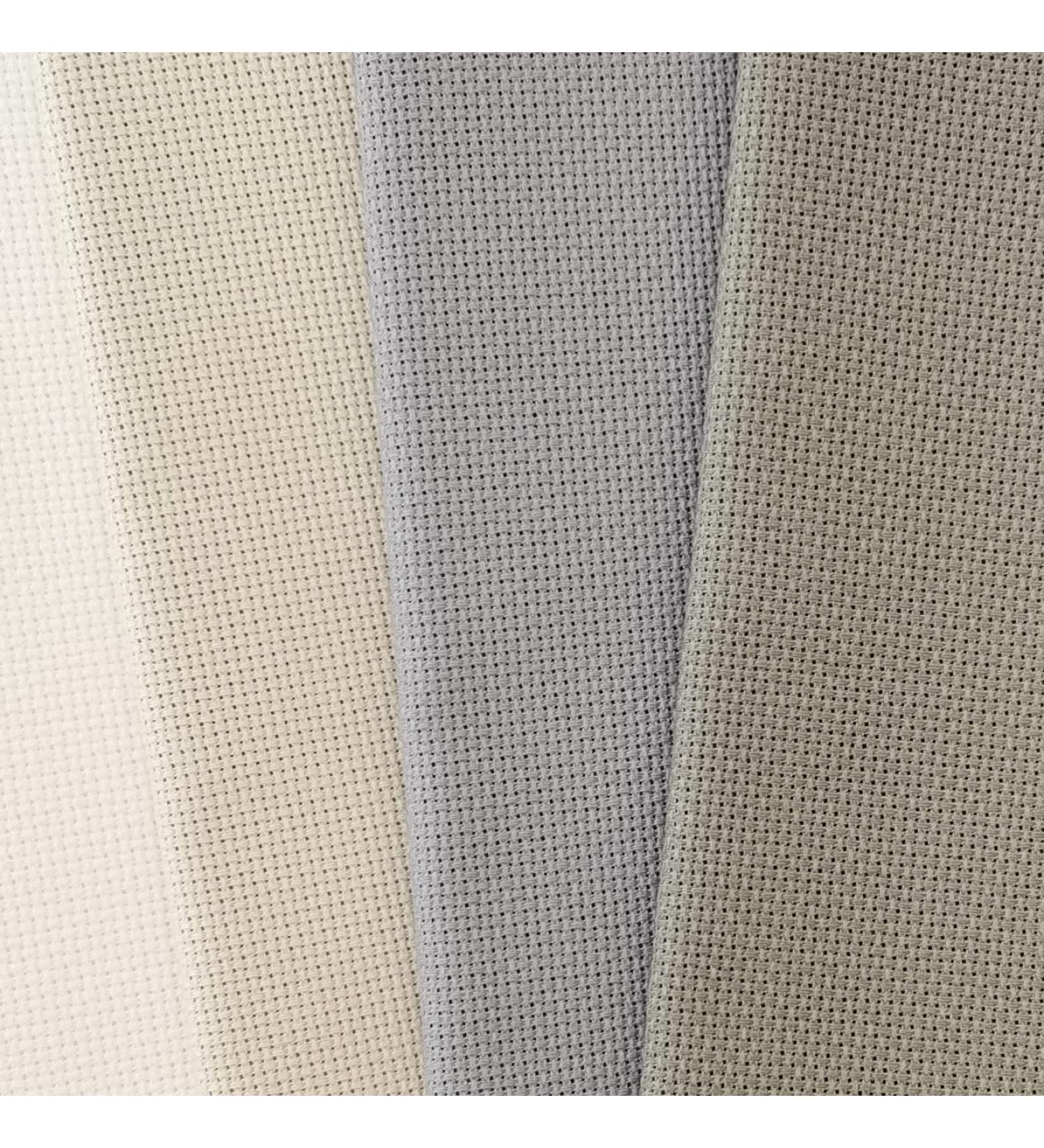 KCS 3 pc 12x18 18CT Counted Cotton Aida Cloth Cross Stitch Fabric - Pearl Grey, Light Steel Grey, Grey - Buy Online on GoSupps.com