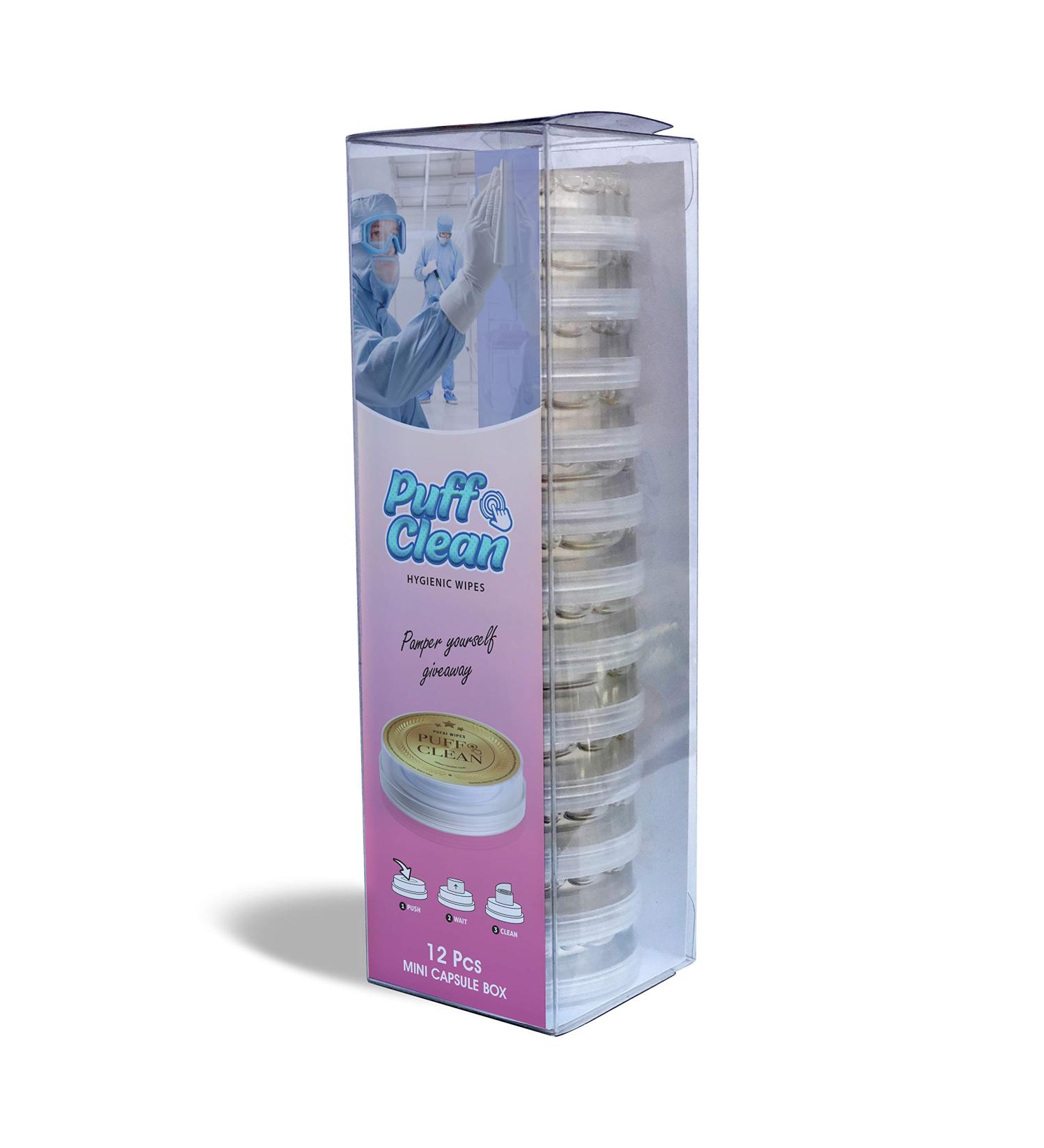 Pufai Puff Clean Hygienic Cleaning Wipes 12 Capsules - Buy Online on GoSupps.com
