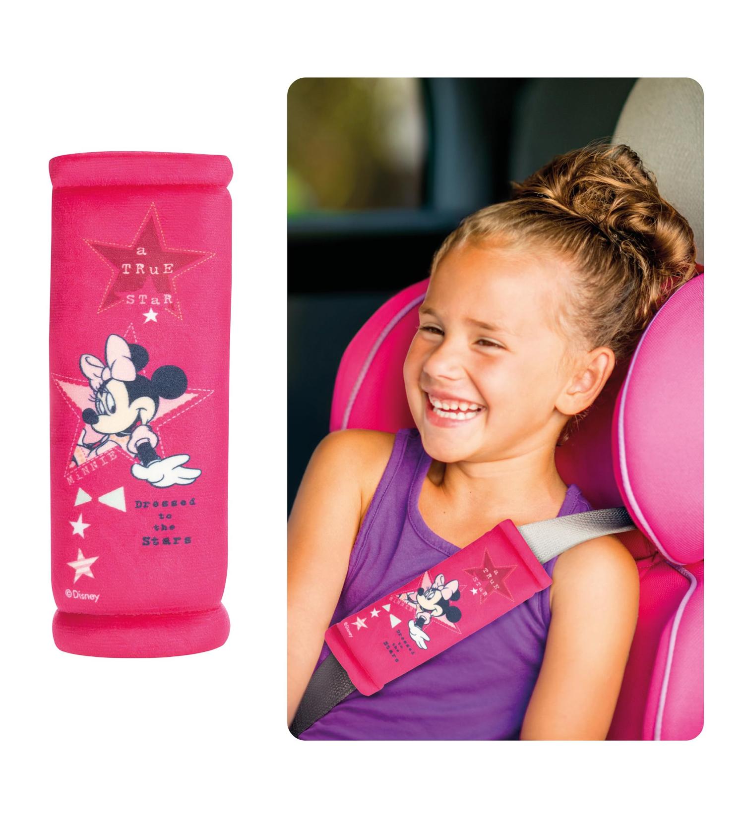 Hits4KIDS Bluth Cushion Car for Children - Disney Minnie Mouse Seat Belt & Backpack Shoulder Cushion Comfortable Belt Protection for Girls (20cm) - Buy Online on GoSupps.com