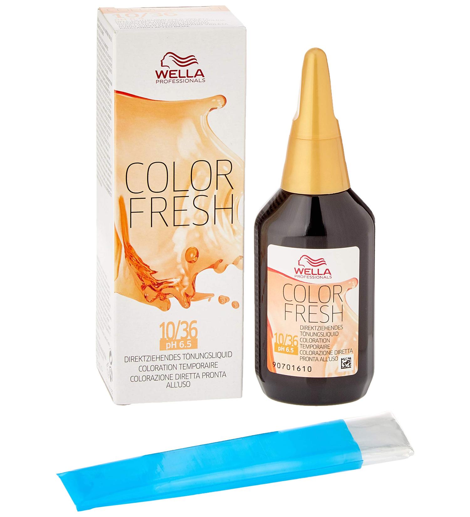 WELLA Colour Fresh Semi-Permanent Hair Color No. 10/36 Light Golden Violet Blonde 0.098 kg - Buy Online on GoSupps.com