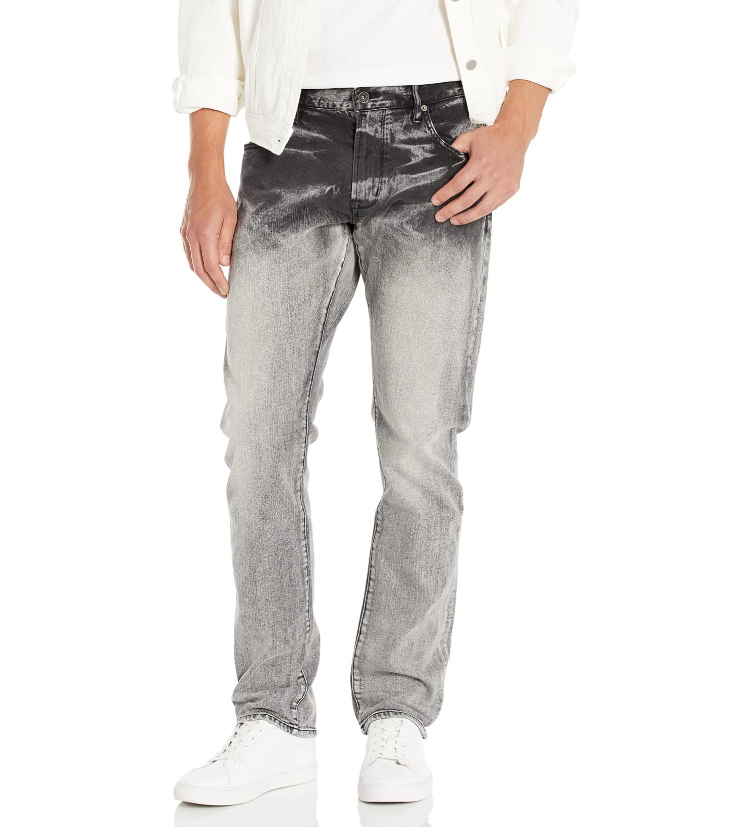John Varvatos Men's J701 Regular Fit Denim Grey Mist 32