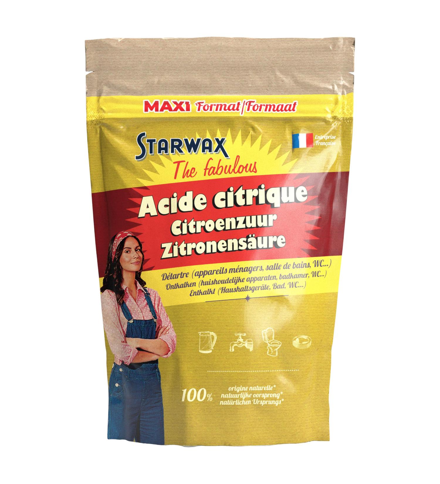 STARWAX THE FABULOUS - Acide Citrique - D tartre les appareils m nagers - Enl ve le calcaire - Fait briller la salle de bain - 100% d'origine naturelle - Maxi format 2.5kg Pourdre 2 5Kg - Buy Online on GoSupps.com