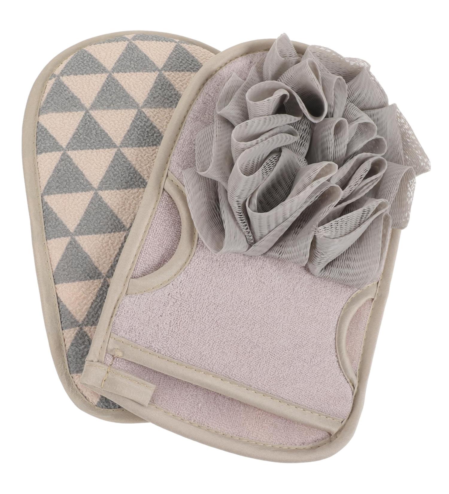 Buy Hemoton 2pcs Exfoliating Bath Scrubbing Gloves - Portable Shower Mitts & Body Scrubber for Smooth Skin Worldwide Shipping - Buy Online on GoSupps.com