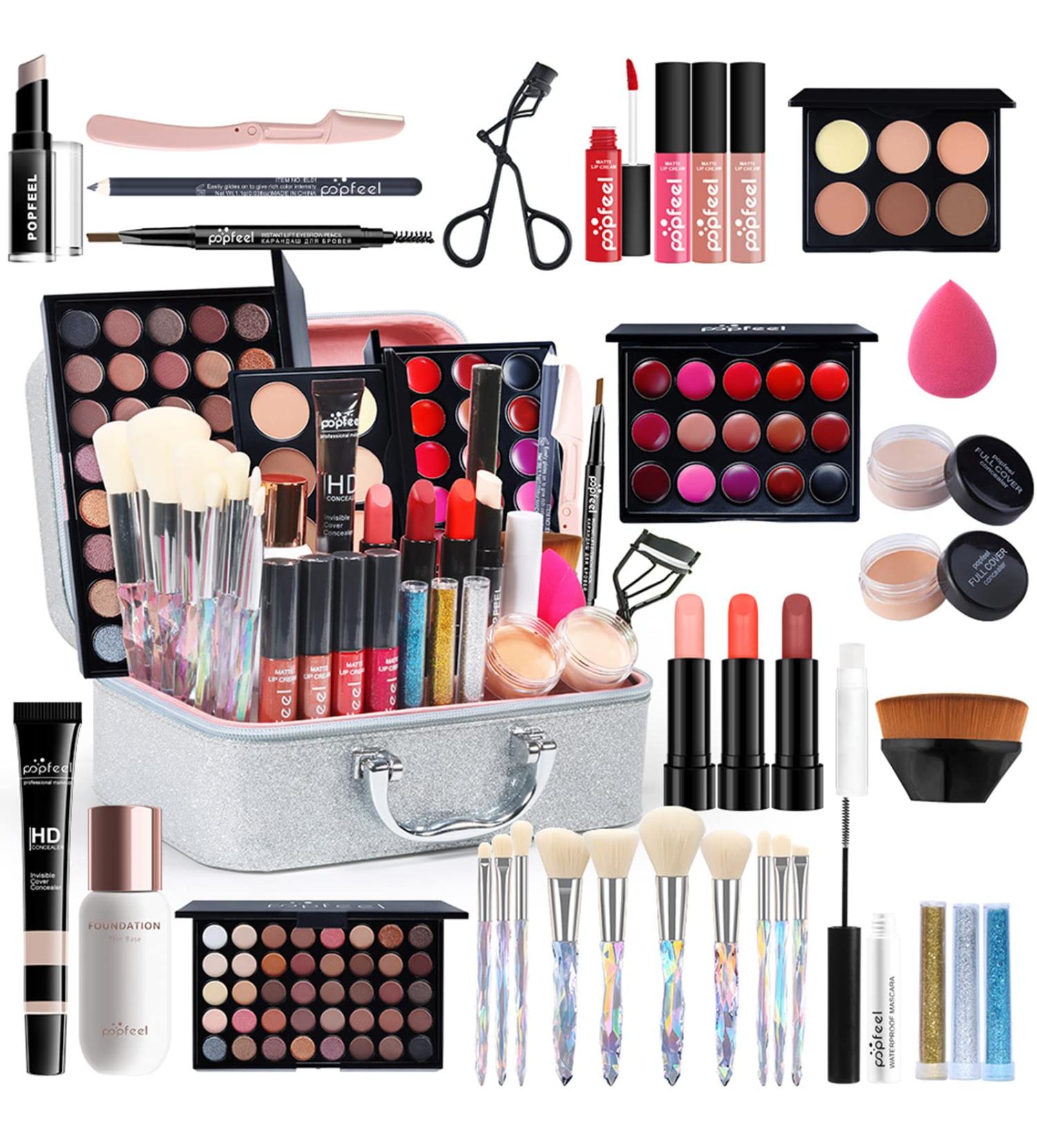 RoseFlower Professional Makeup Set - Premium Beauty Cosmetics Kit for Women, Teens | Concealers, Eyeshadow, Foundation, Lip Gloss, Blush | Makeup Brush Gift Box #3 - Buy Online on GoSupps.com