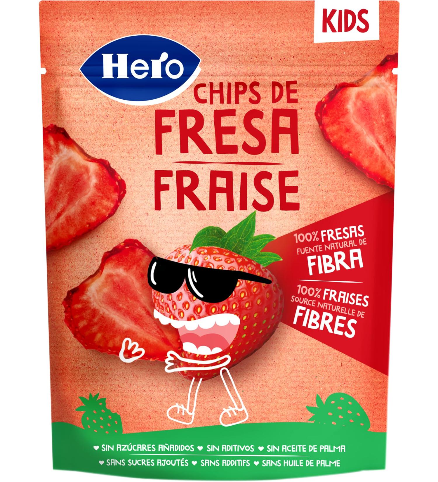 Hero Kids Chips Strawberry 12 G - Buy Online on GoSupps.com
