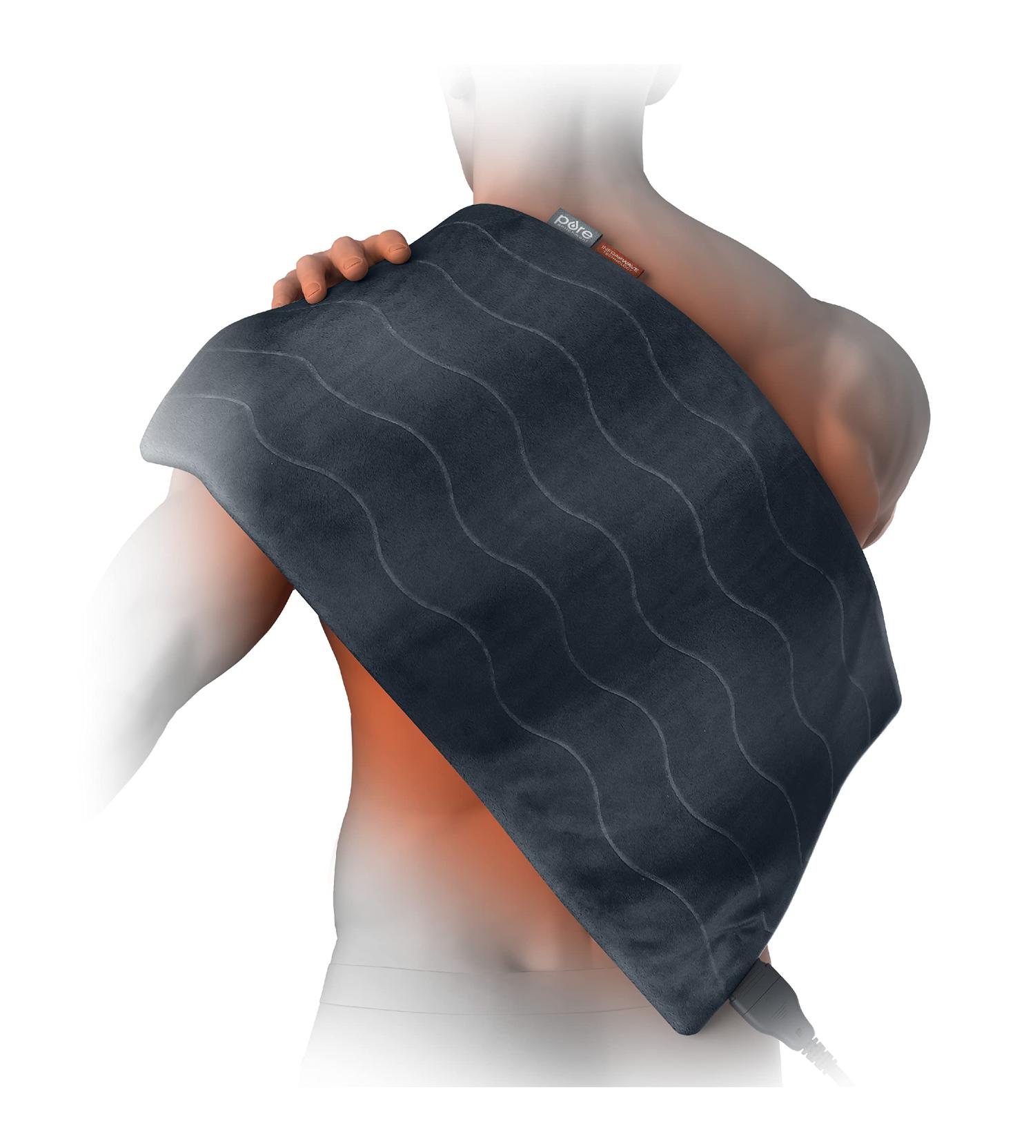 Pure Enrichment PureRelief Pro Far Infrared XL Heating Pad - 12 x 24 - 4 Heat Settings - Dry/Moist Heat - Muscle Relief for Athletes - Buy Online on GoSupps.com