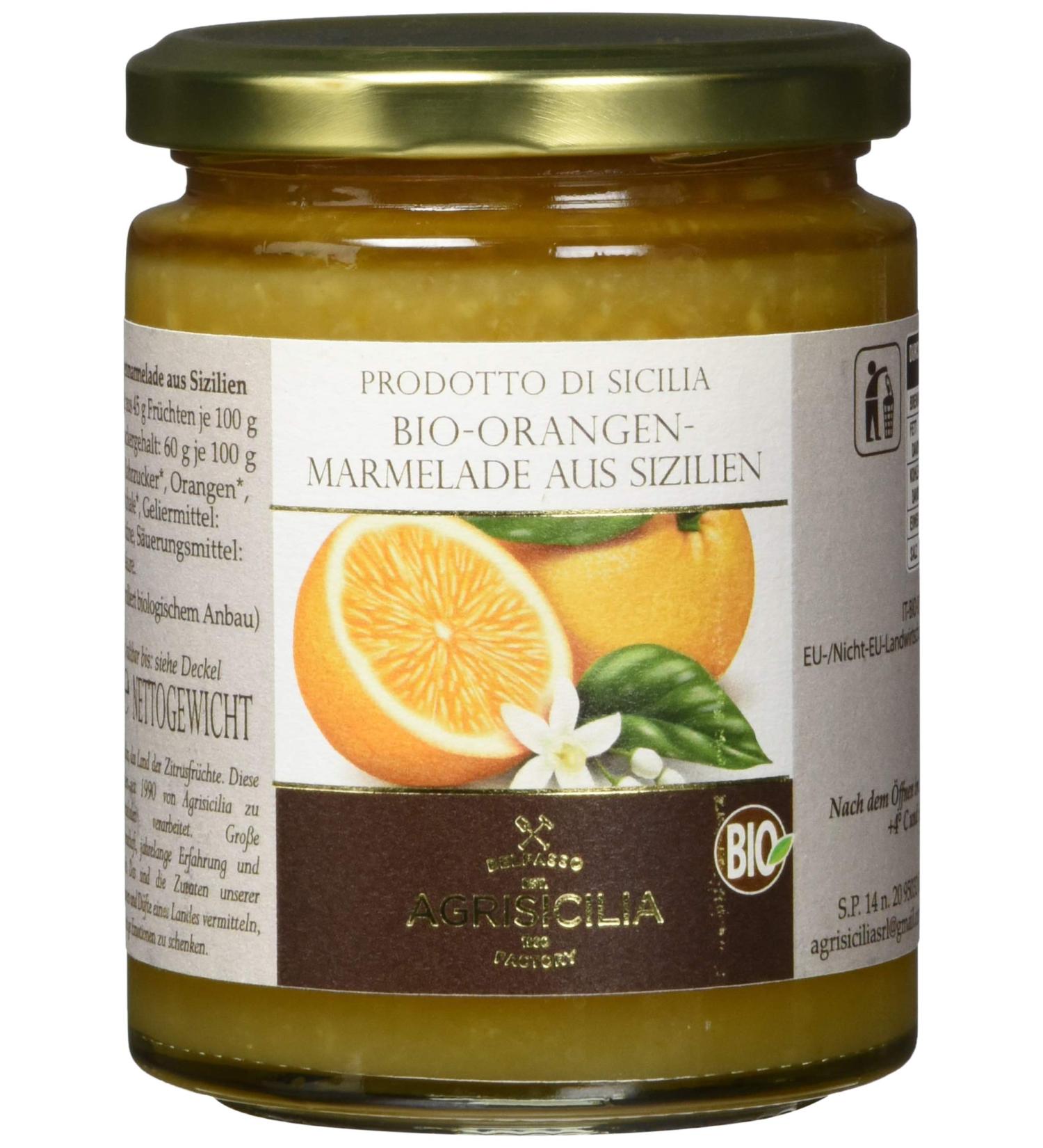 Agrisicilia Sicilian Orange Jam - Pack of 3 (3 x 360g) | Gourmet International Shipping - Buy Online on GoSupps.com