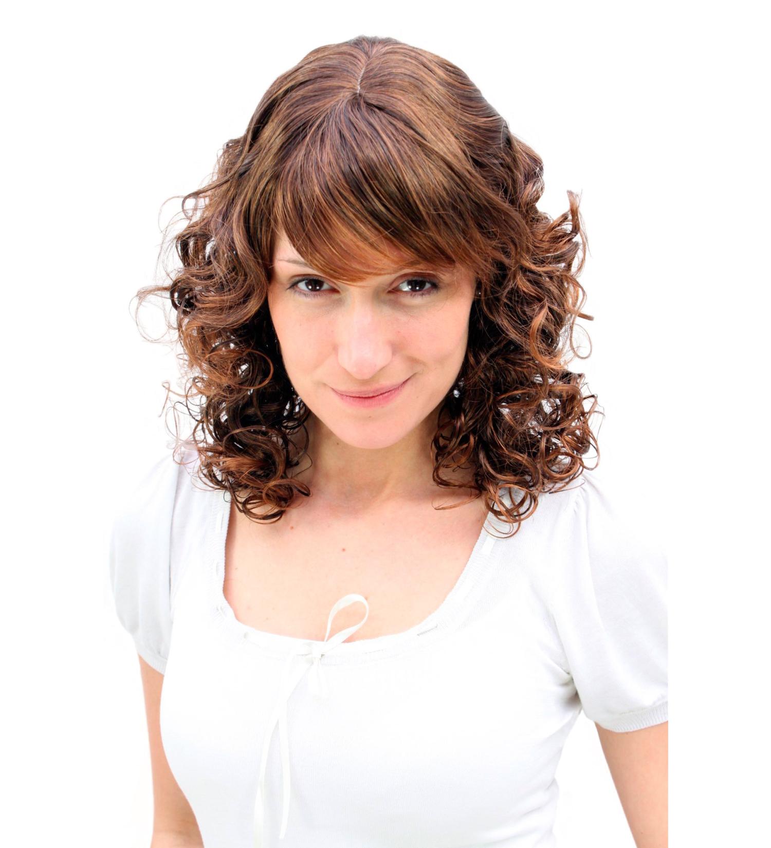 WIG ME UP MC008-2T30 - Medium-Long Curly Brown Hair Wig | New Romance Style | International Shipping - Buy Online on GoSupps.com