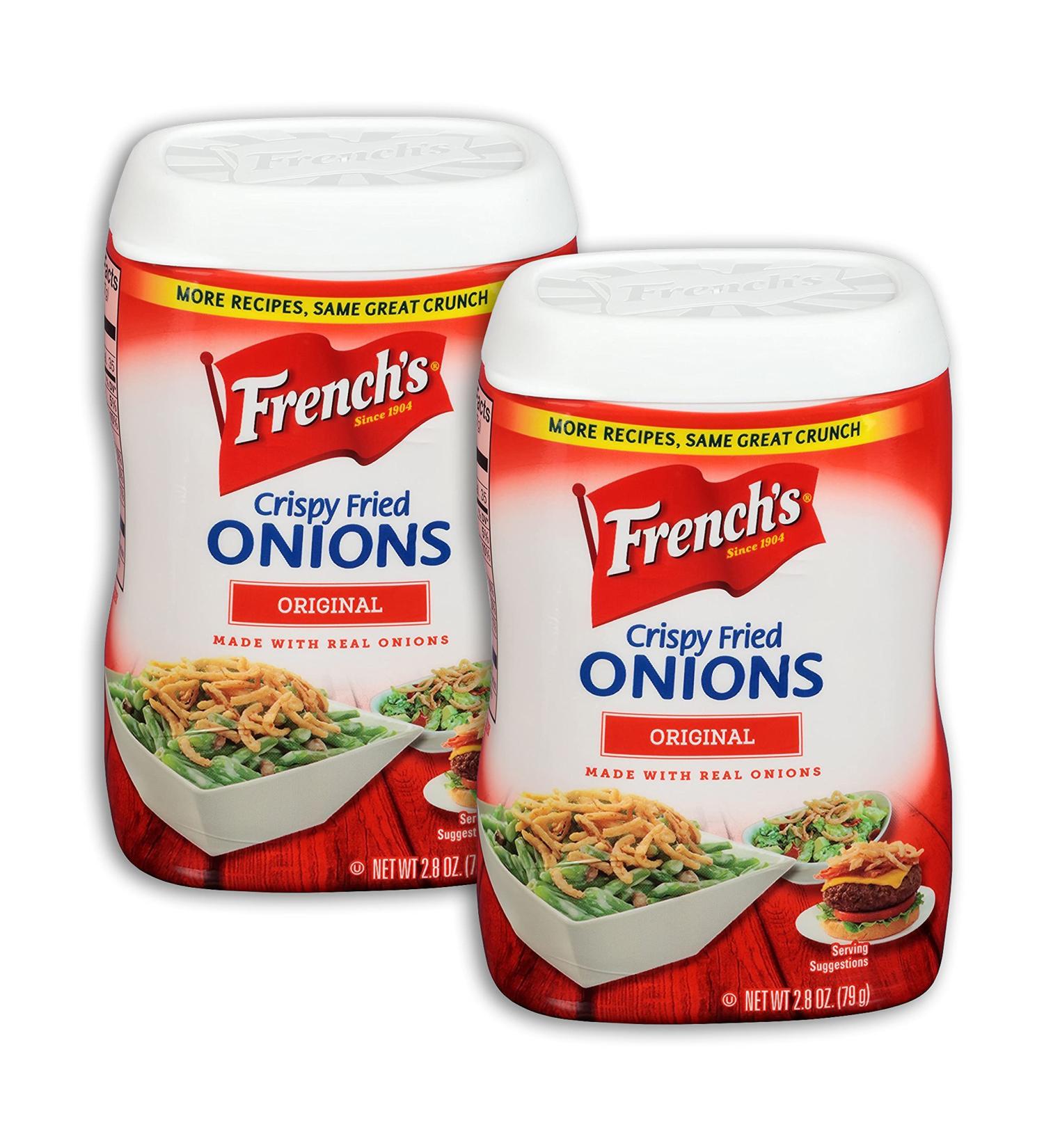 French's Crispy Fried Onions Original 2.8 oz - Pack of 2 - 5.6 oz Total - Buy Online on GoSupps.com