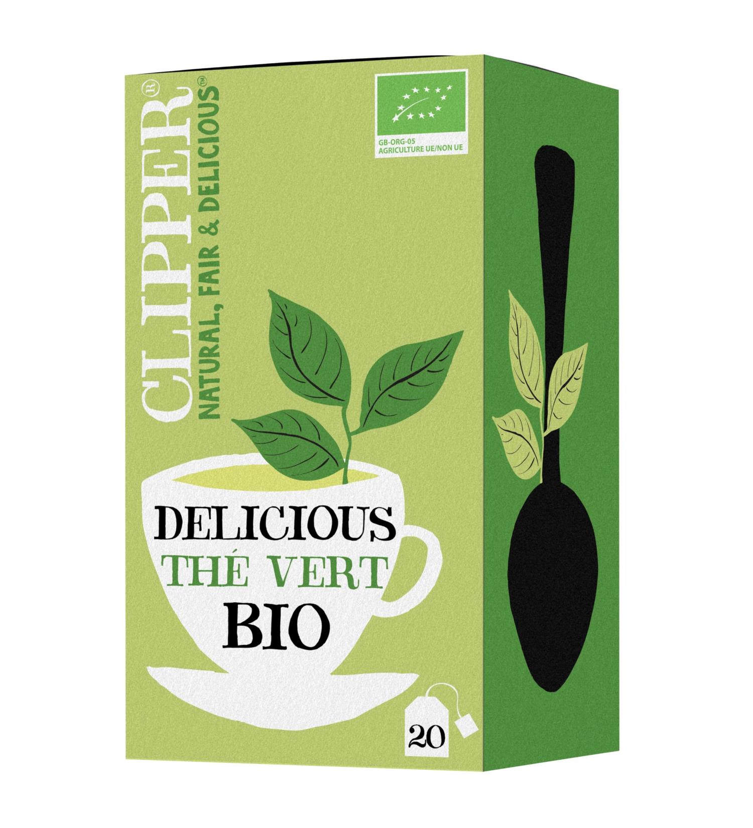 CLIPPER - Organic Green Tea - 20 Organic Tea Bags - 1 Pack - Buy Online on GoSupps.com