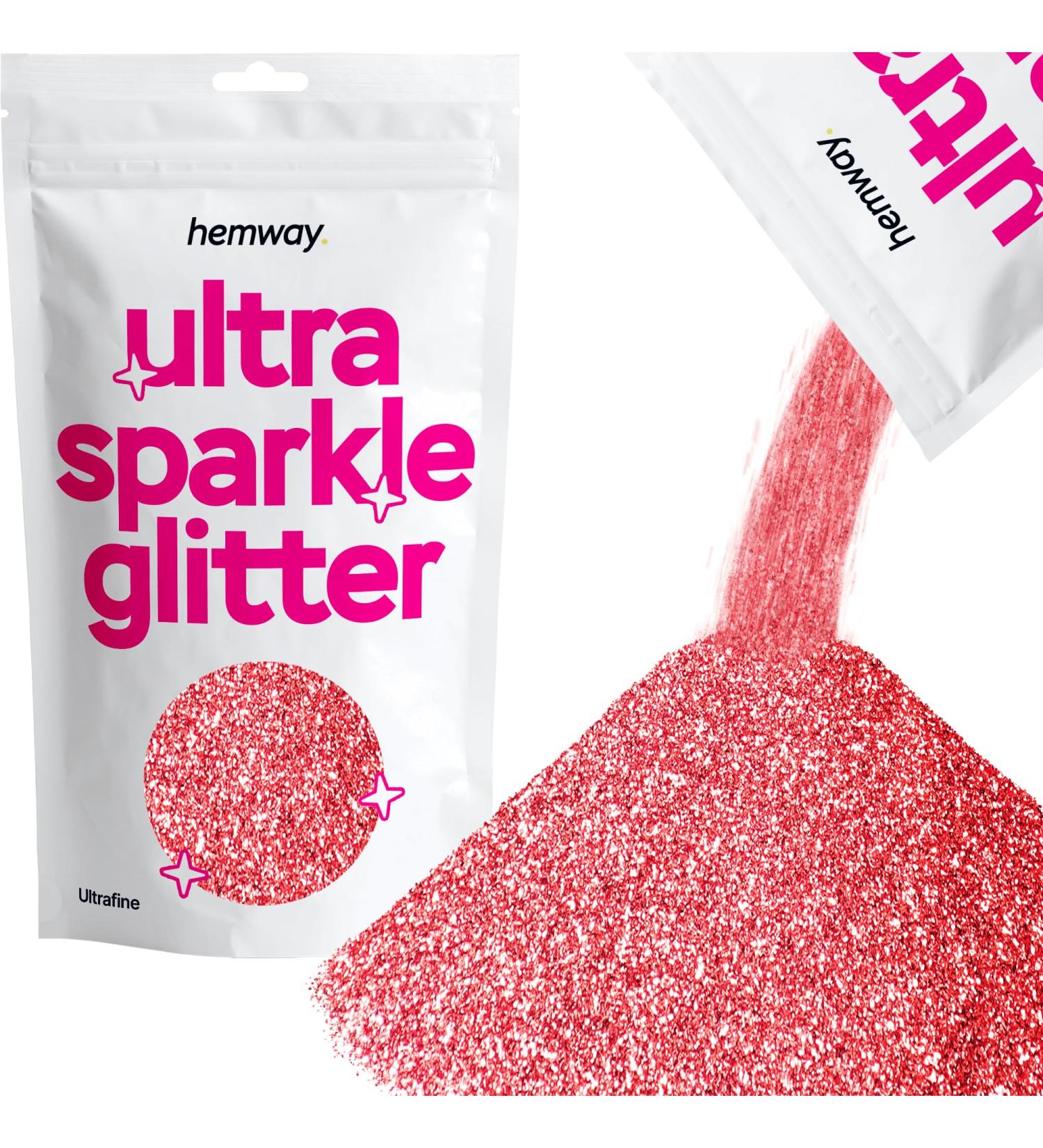 Hemway Ultra Sparkle Glitter Rose Gold 100g - Multi-Purpose Epoxy Resin for Arts, Crafts, and Cosmetics - Buy Online on GoSupps.com