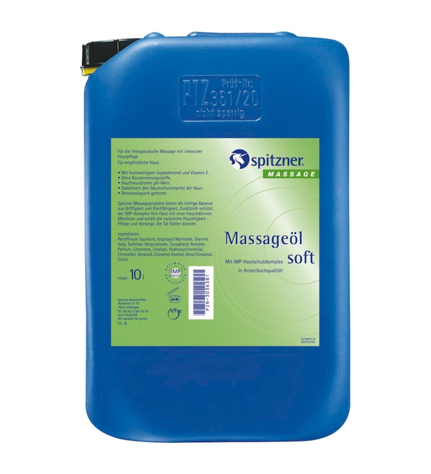 Spitzner massage oil soft 10 liters