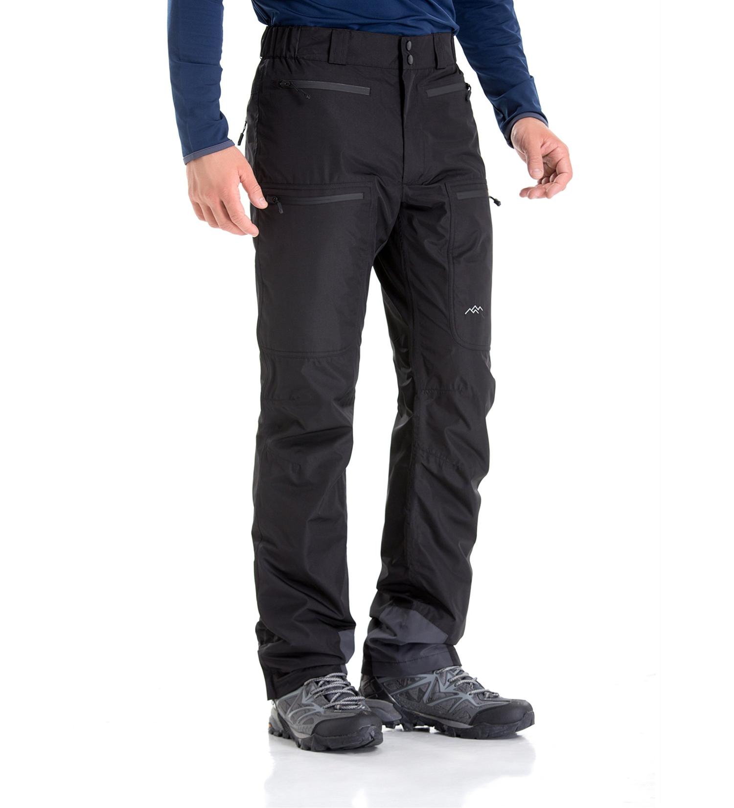 TRAILSIDE Mens Ski Snow Snowboard Pants - Wind/Waterproof Insulated Black (018) Large - Buy Online on GoSupps.com