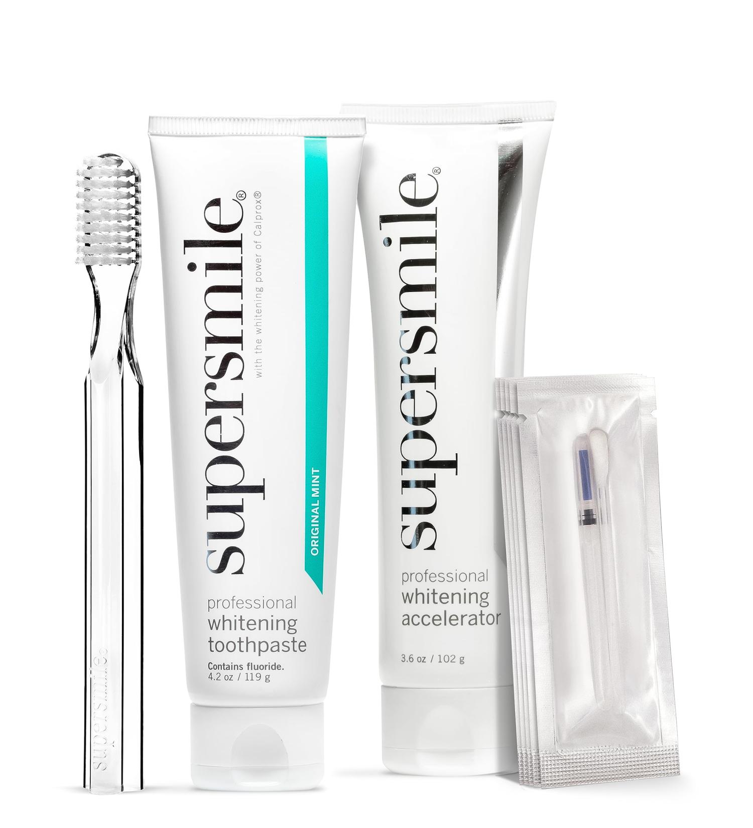 Professional Whitening System - 4-Piece Kit for Bright Radiant Smiles | International Shipping Available - Buy Online on GoSupps.com