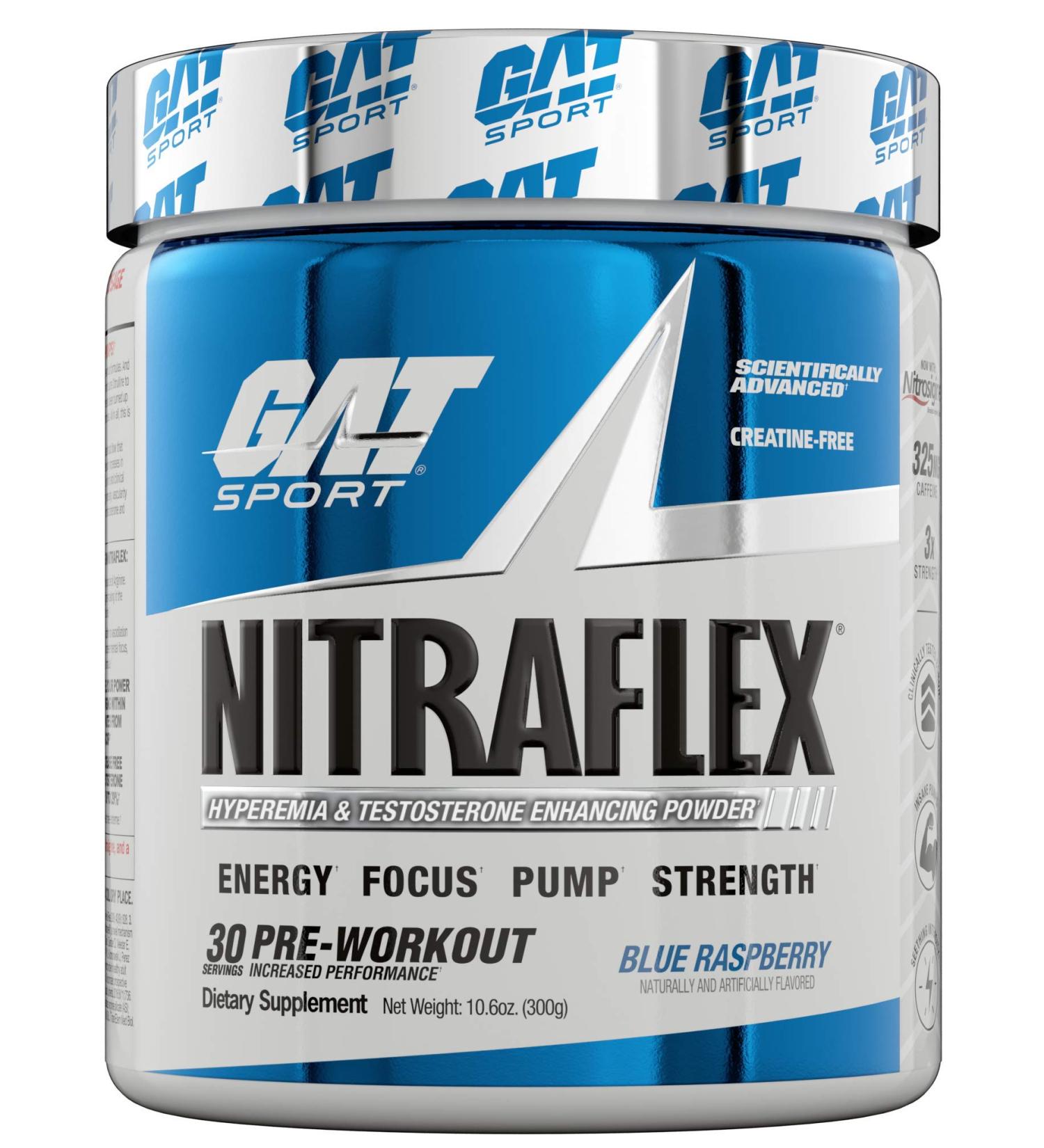 GAT Nitraflex (300 grams, Blue Raspberry)