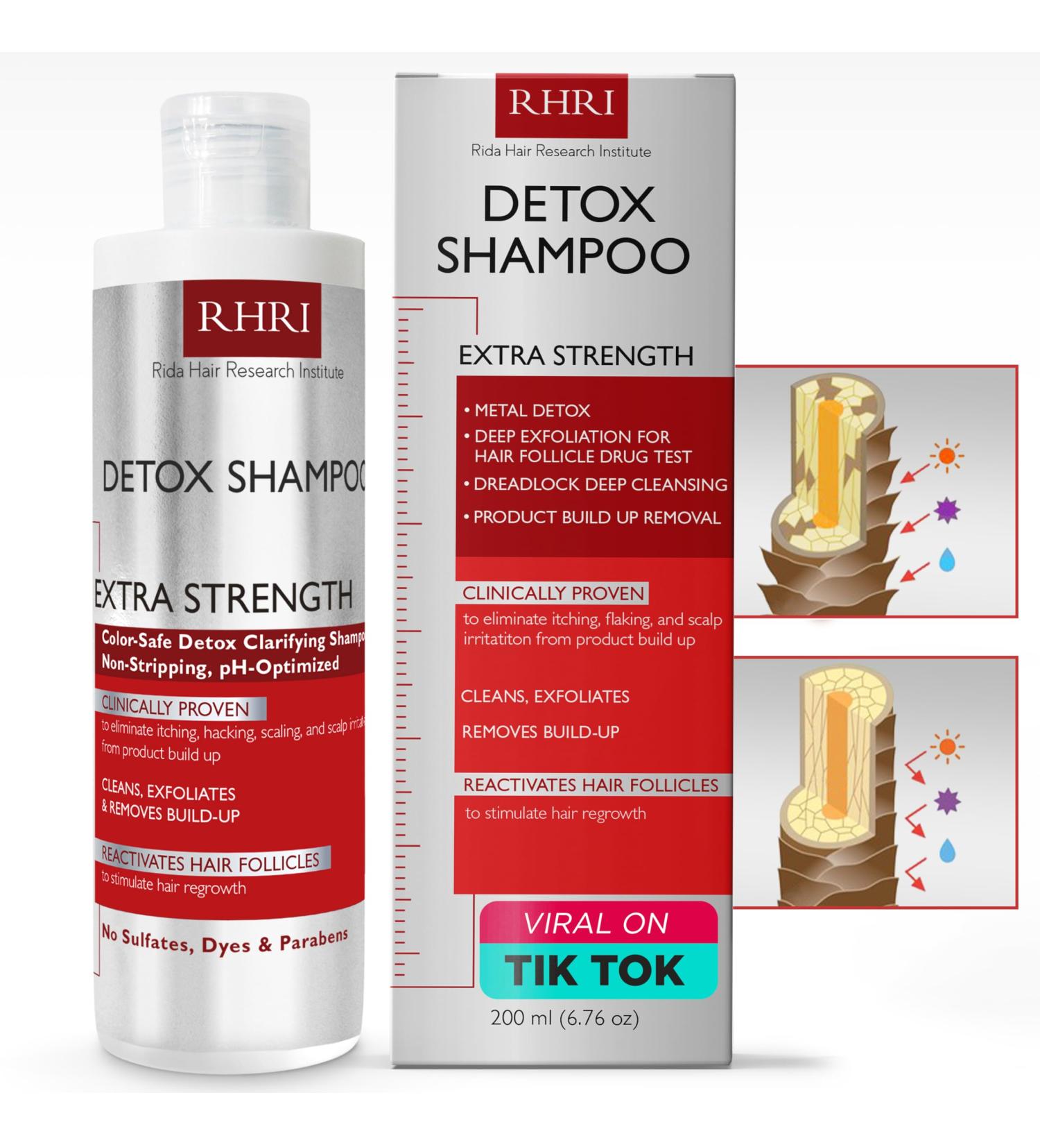 Detox Shampoo for Product Build-Up | Clarifying & Nourishing Formula for All Hair Types | Detoxify & Regrow Hair - Buy Online on GoSupps.com