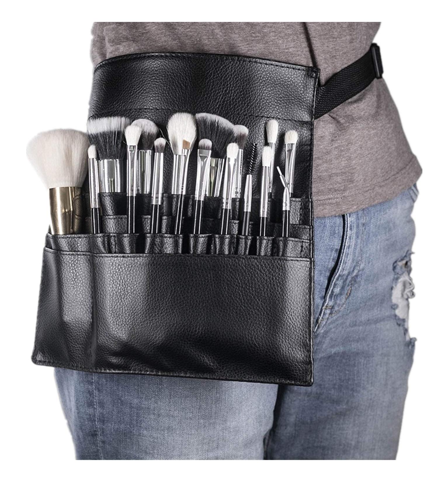 Dfieer 22 Bags Professional Makeup Brush Bag with Artist Belt Strap for Women - Perfect for Makeup Artists & Enthusiasts - Buy Online on GoSupps.com