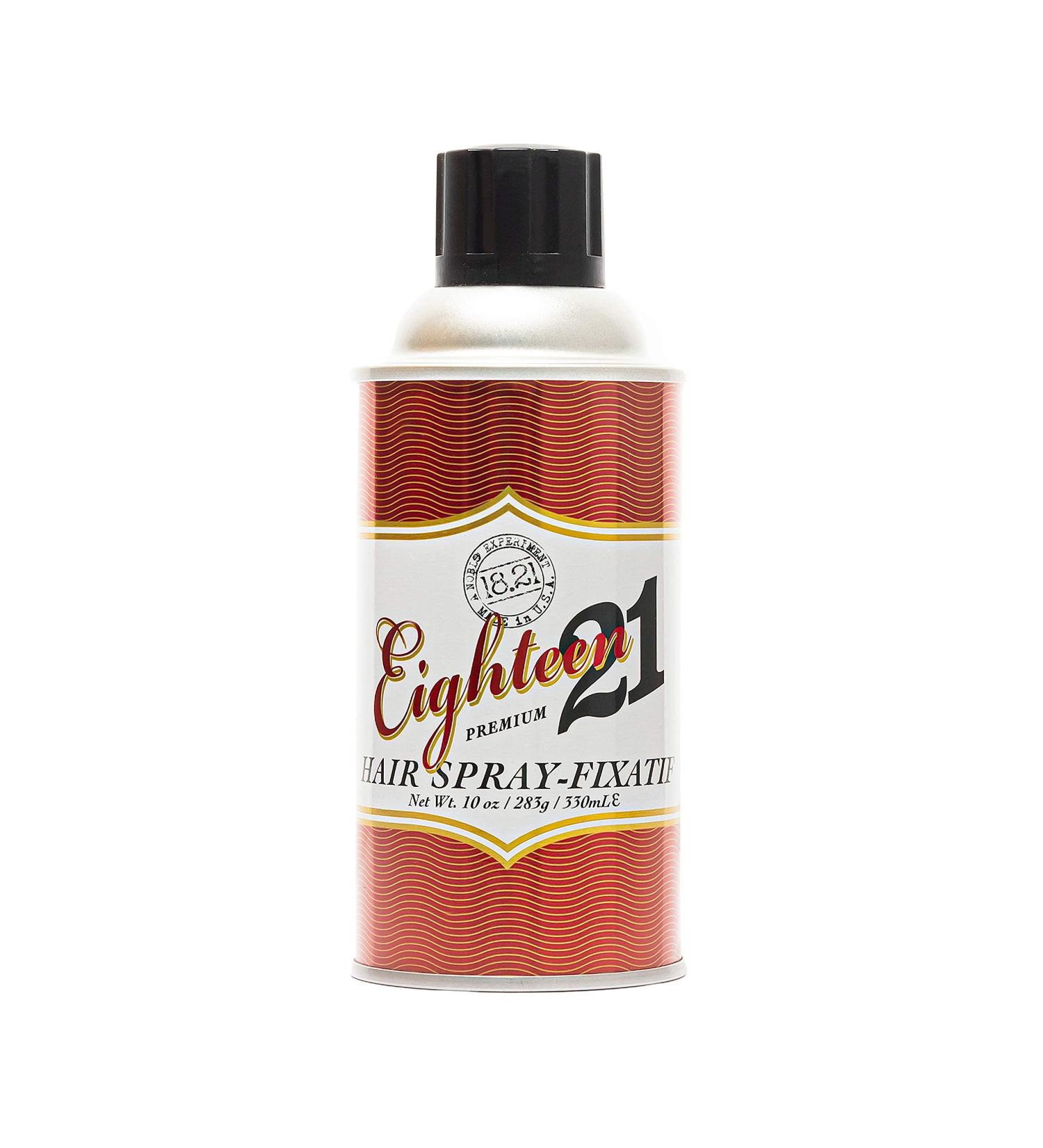 18.21 Man Made Premium Hair Spray for Men 10 oz. - All-Day Flexible Hold with Matte Finish & Sweet Tobacco Scent - Professional Non-Greasy Styling Hairspray for All Hair Types - Buy Online on GoSupps.com