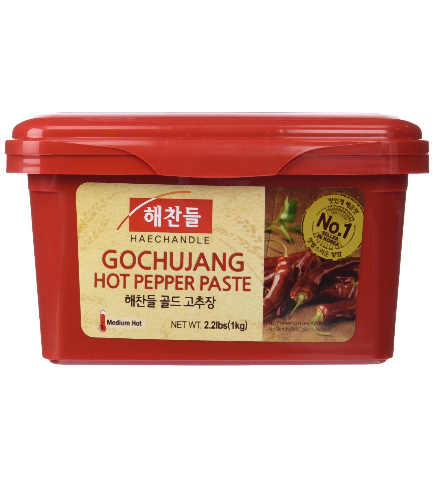 Haechandle Gochujang Hot Pepper Paste 2.2 Lb (1 Kg) Value Size Tub