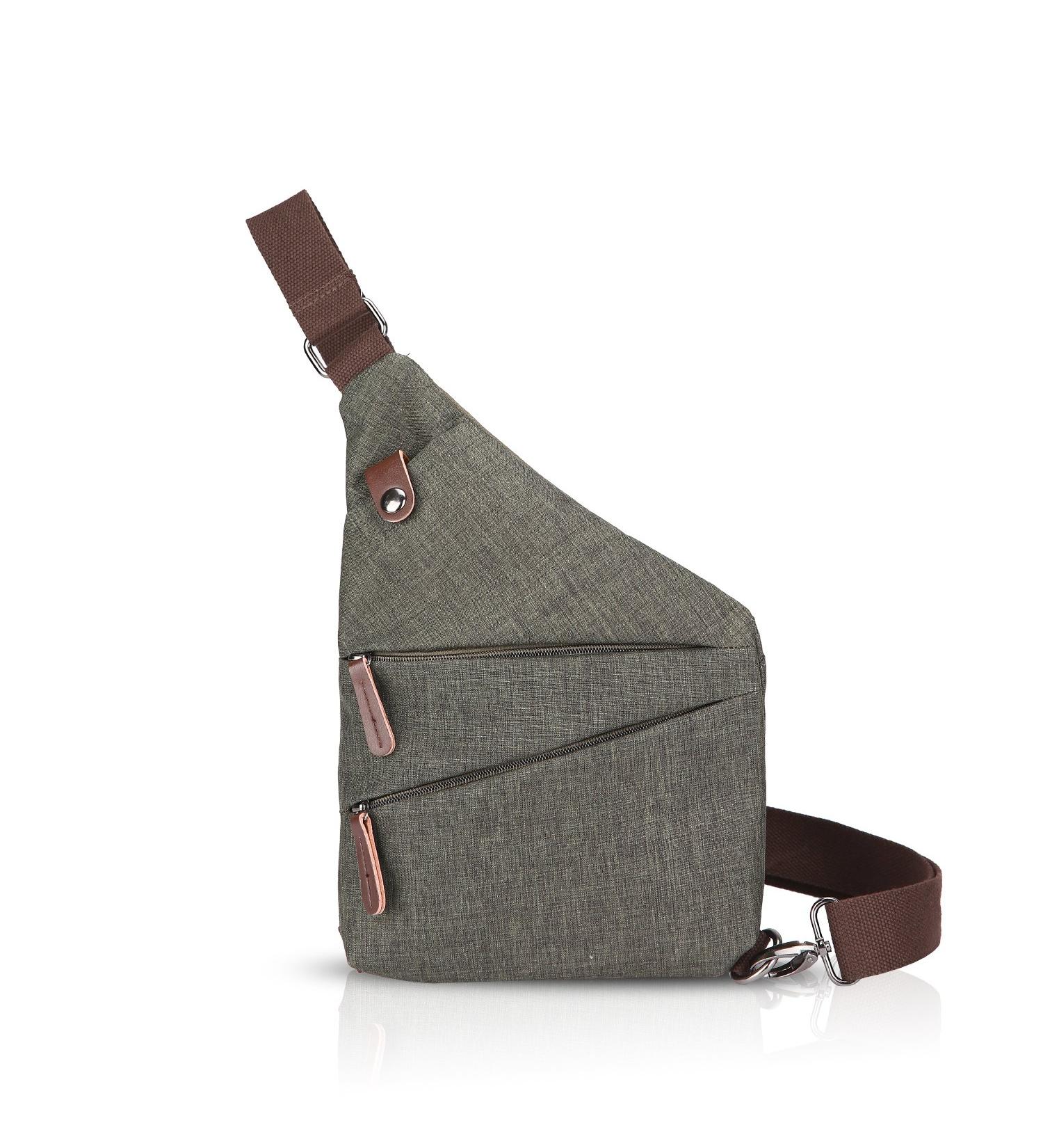 Fandare Army Green Sling Bag for Men & Women - Outdoor Travel & Hiking Crossbody Sports Bag - Buy Online on GoSupps.com