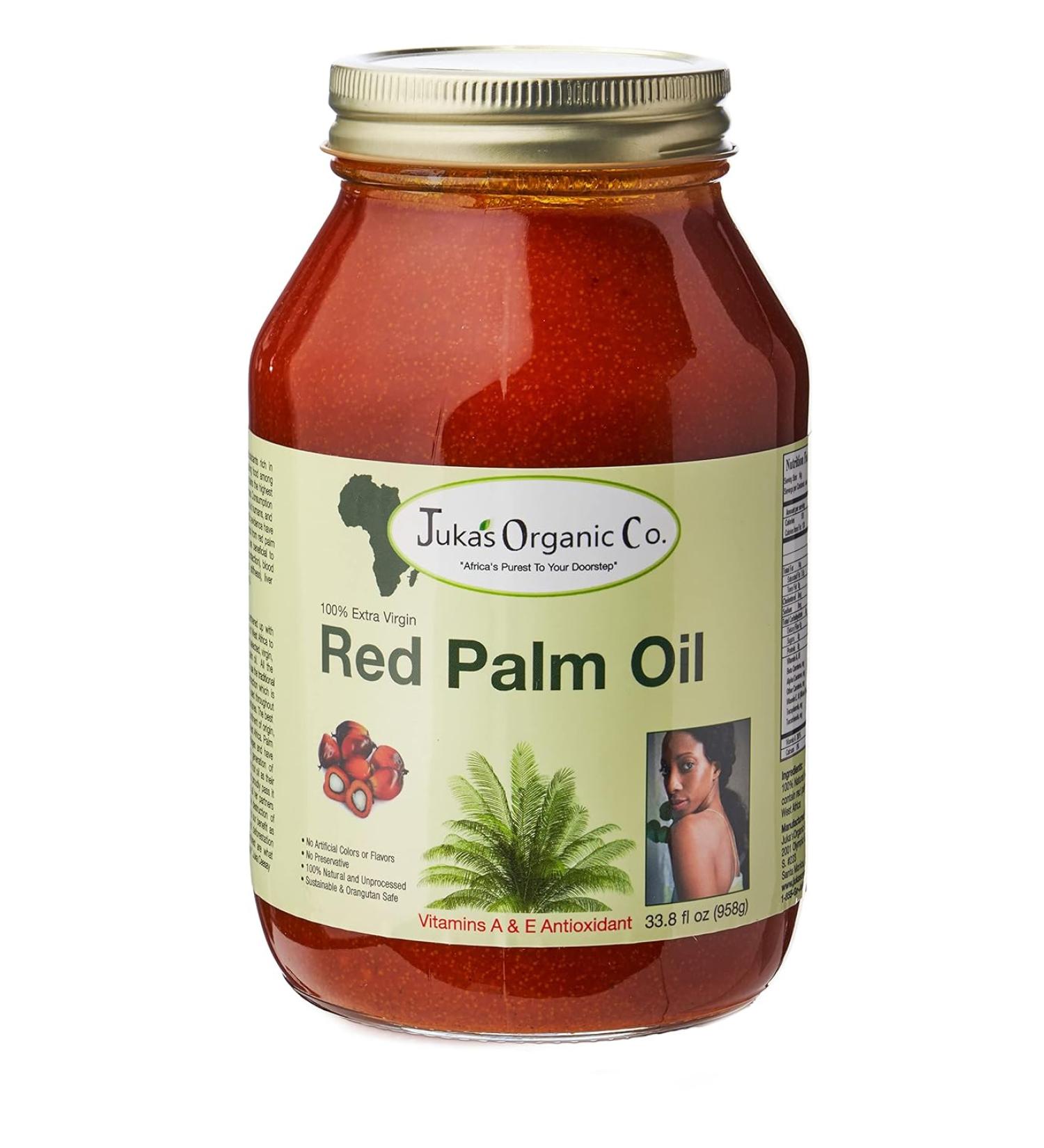 Juka's Red Palm Oil - 100% Organic & Natural from Africa - 33.8 fl oz - Buy Online on GoSupps.com