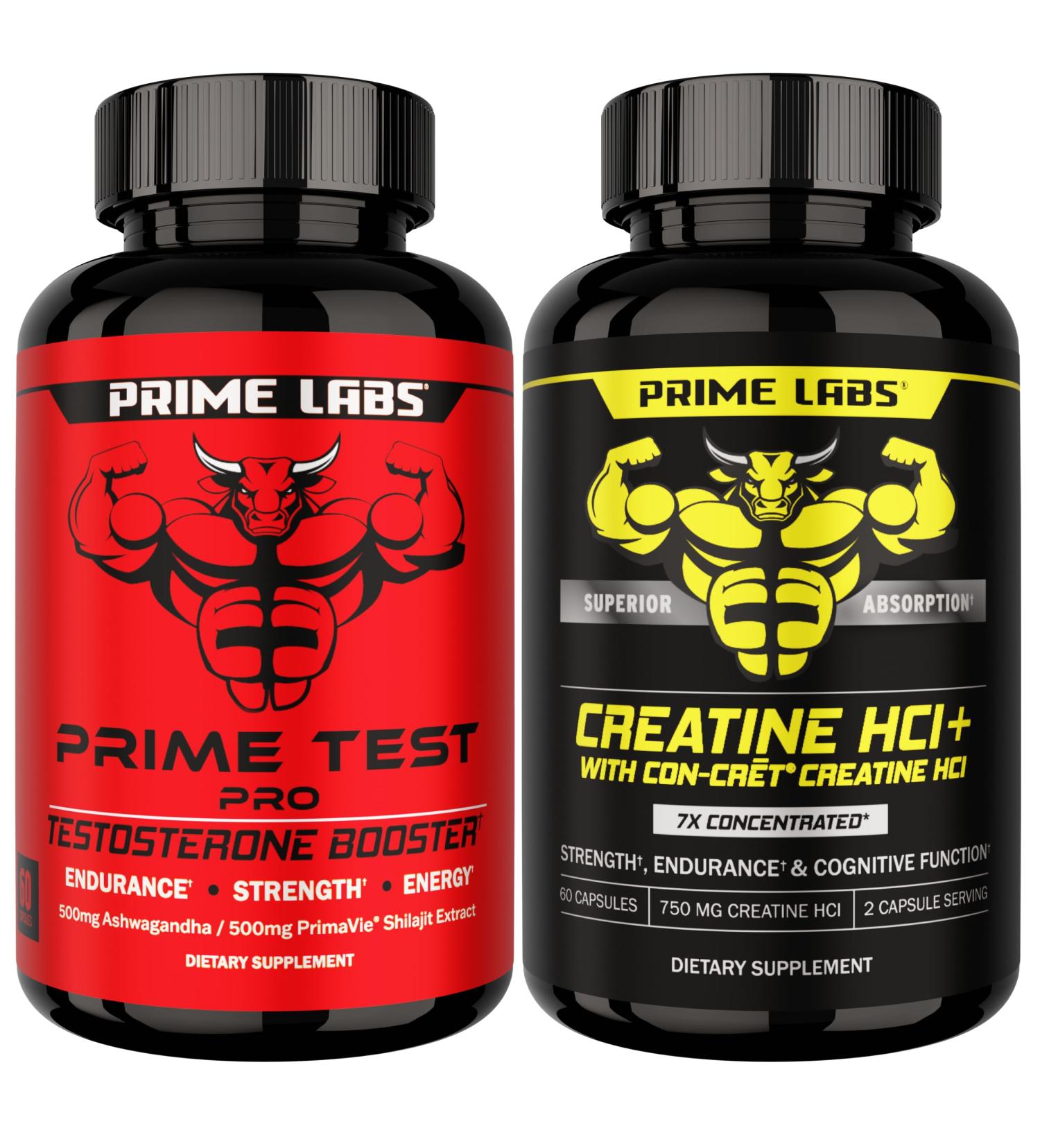 Prime Labs Prime Test Pro + Creatine HCl Capsules - Buy Online on GoSupps.com