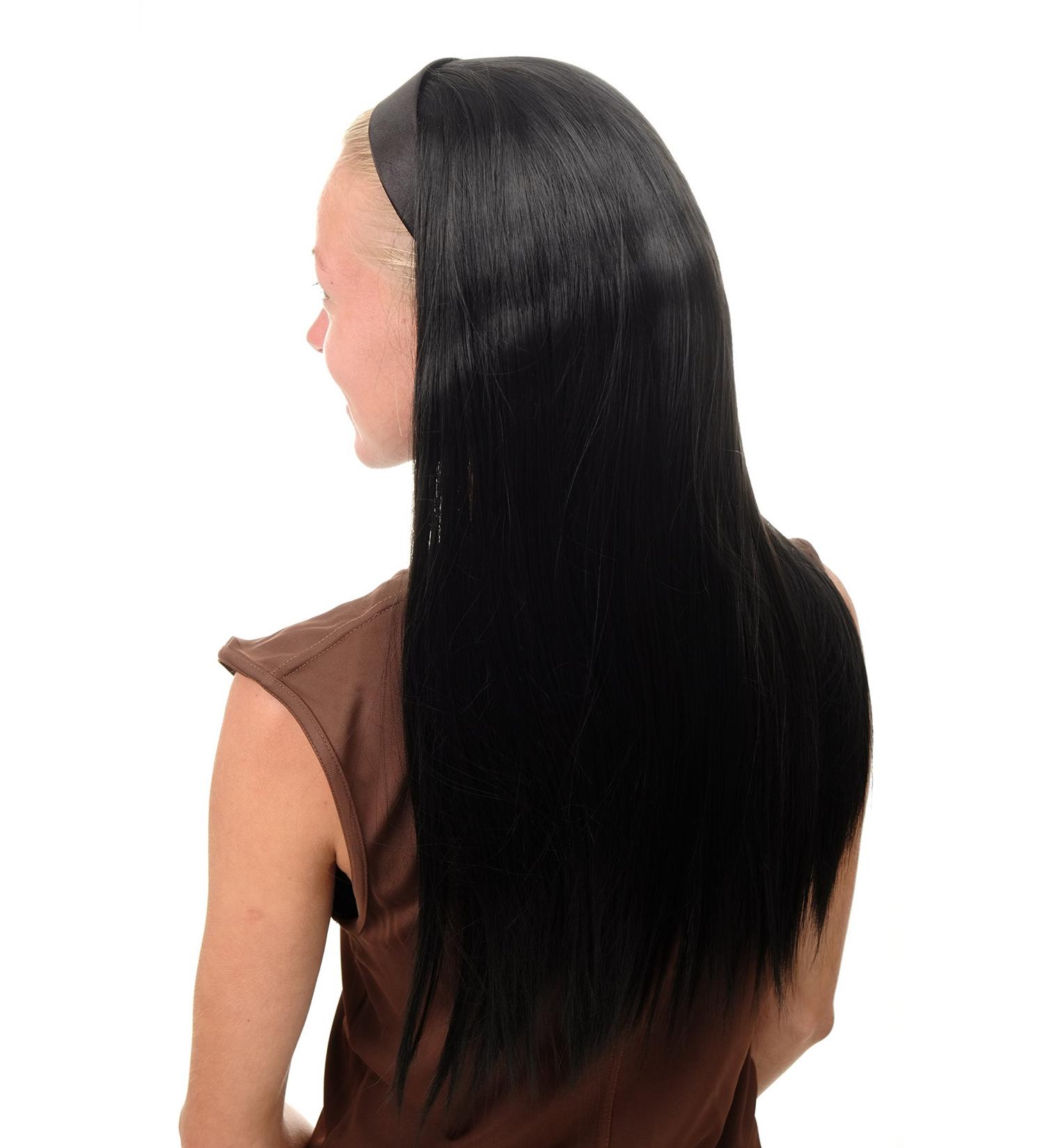 Buy WIG ME UP WH5040-1B Half Wig Hairpiece with Headband | Long Straight Black Wig for Effortless Style - Buy Online on GoSupps.com