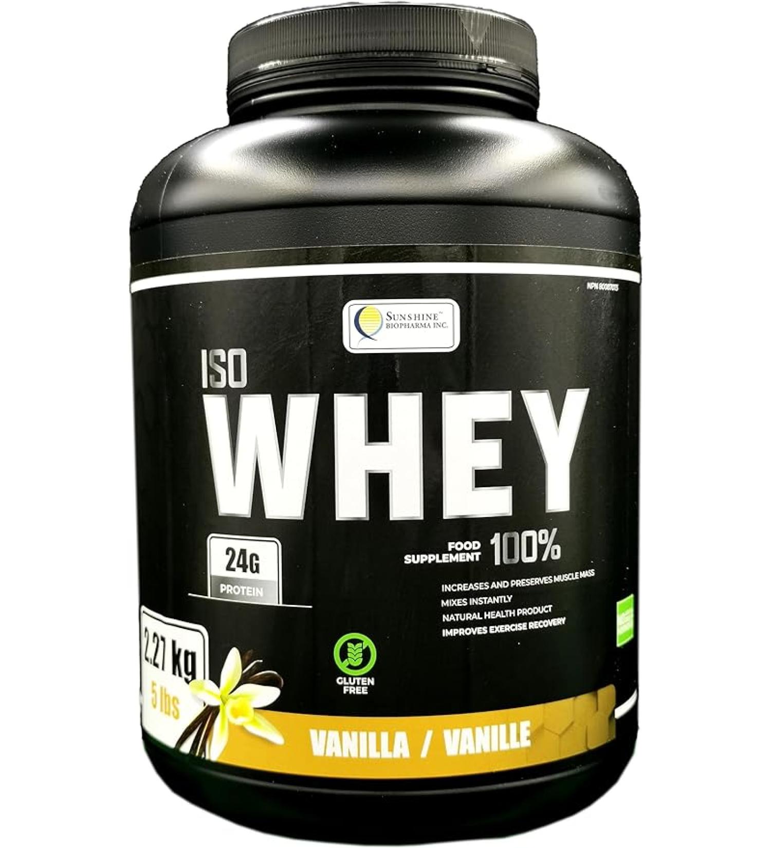 Isowhey Vanilla Protein Powder 5lbs (2.27kg). Ultra Filtered Pure whey Protein. Maintain and Increase Lean Muscle Mass in a Strong Lean Body - Buy Online on GoSupps.com