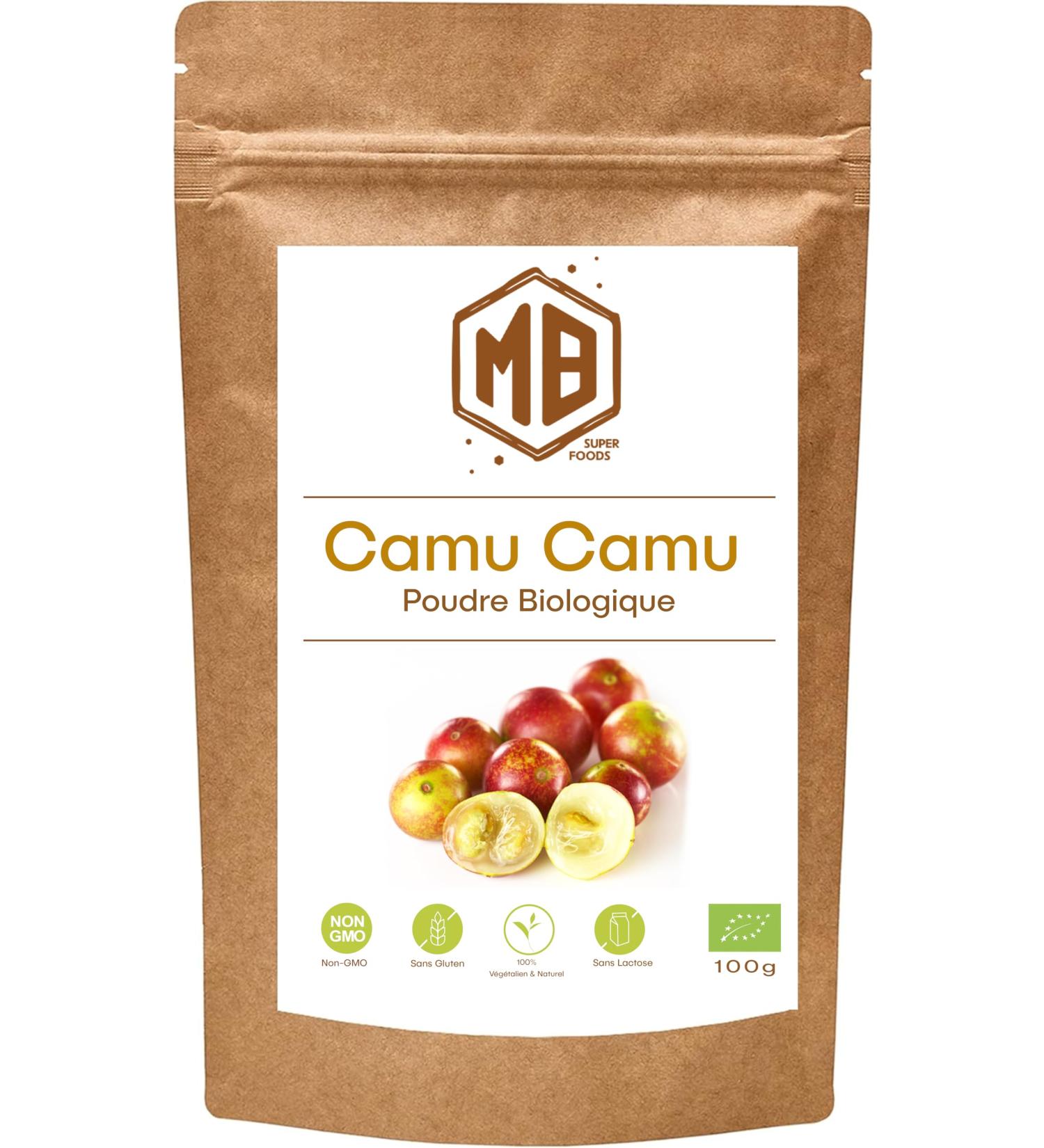 MB Superfoods Poudre de fruit de camu camu biologique 100 g Riche en vitamine C naturelle parfaite pour les smoothies et les jus - Buy Online on GoSupps.com