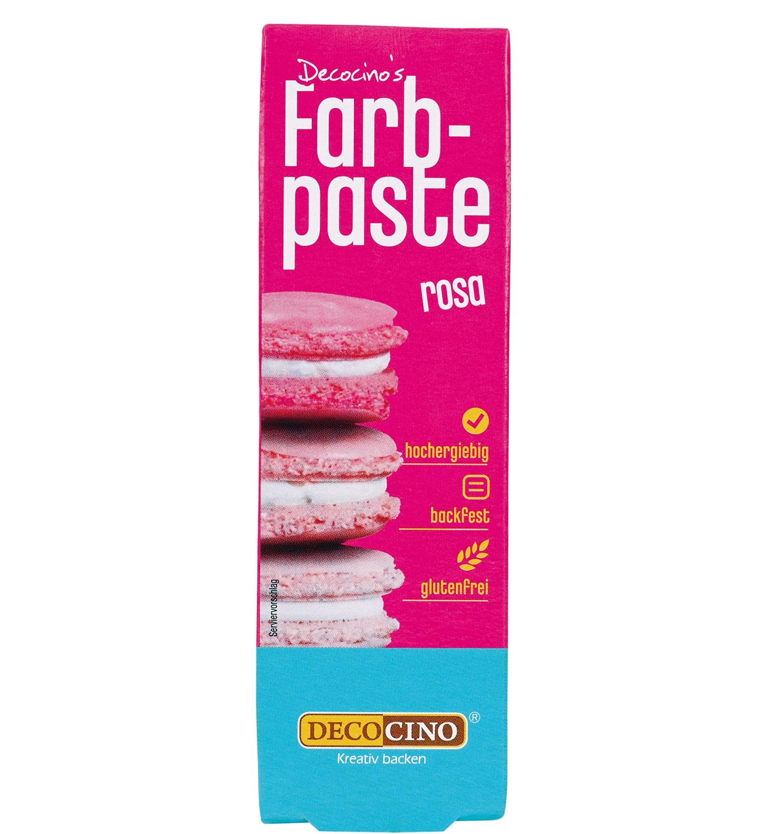 Decocino Pink Color Paste 25g - Azo-Free & Gluten-Free Food Coloring for Cakes Fondant & Creams - Ideal for Baking Internationally - Buy Online on GoSupps.com