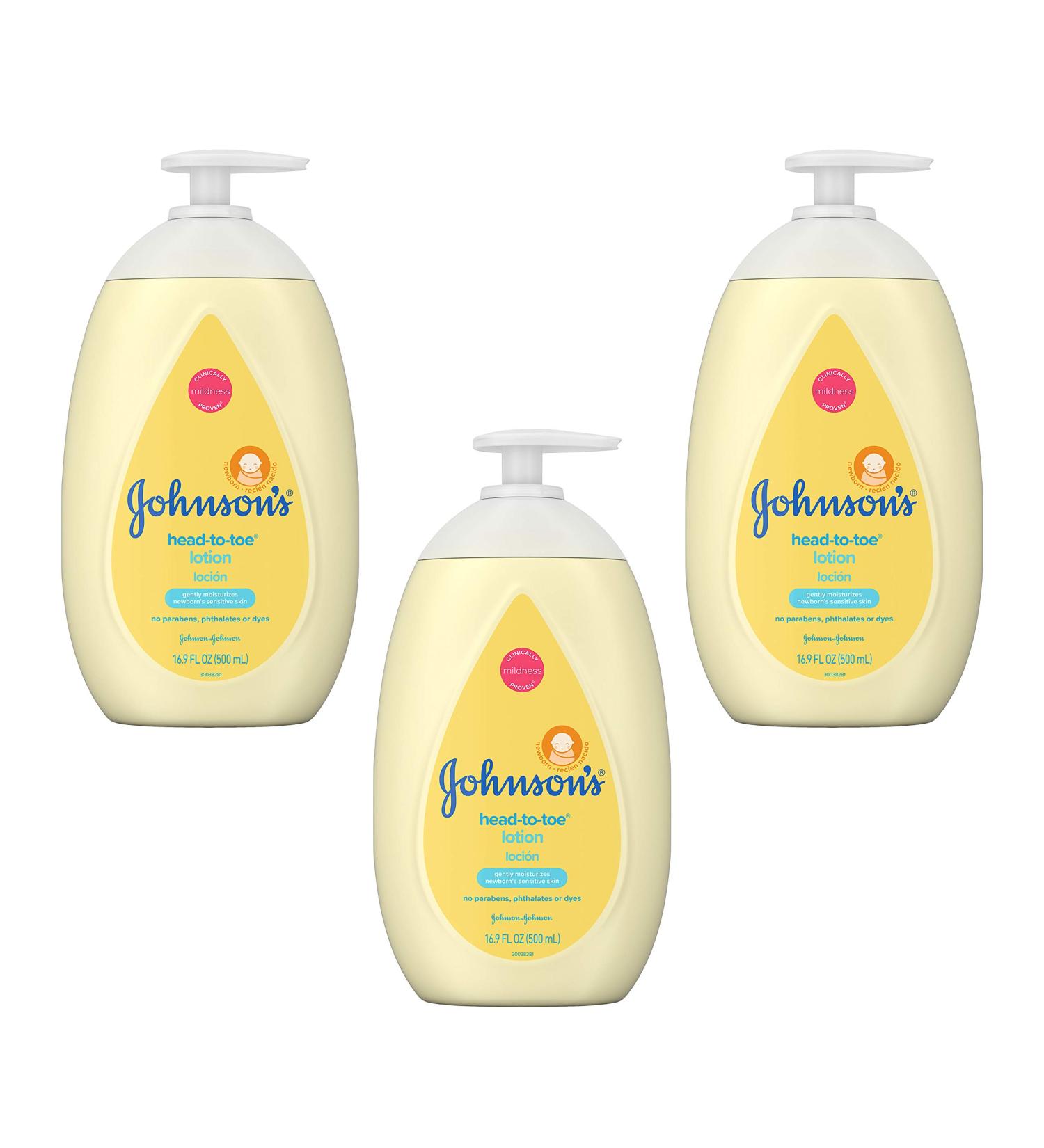 Johnson's Baby Head-To-Toe Lotion 16.9 fl oz | Gentle Moisturizer for Baby - Buy Online on GoSupps.com