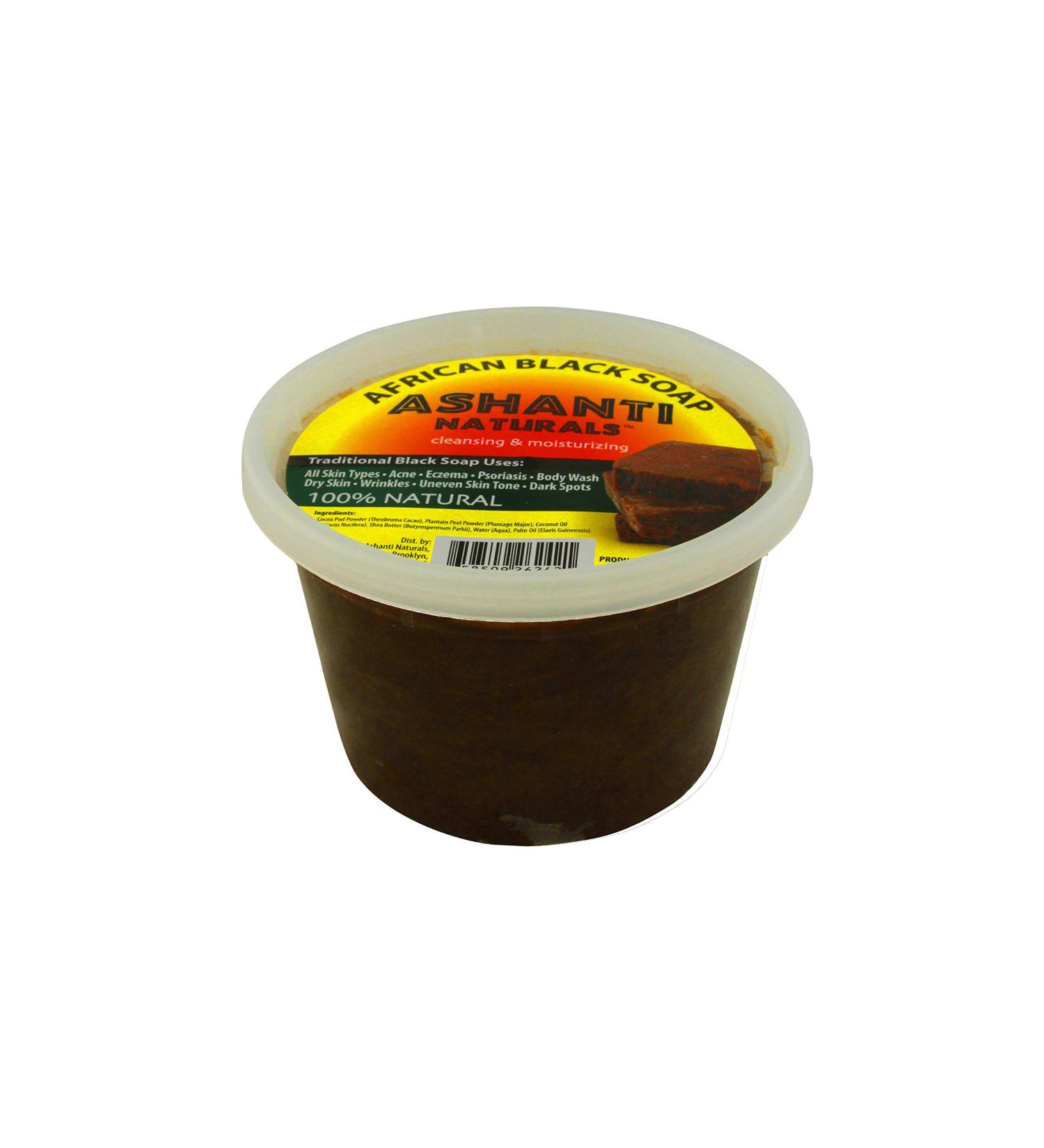 100% Pure and Creamy African Soap Black 16 oz.