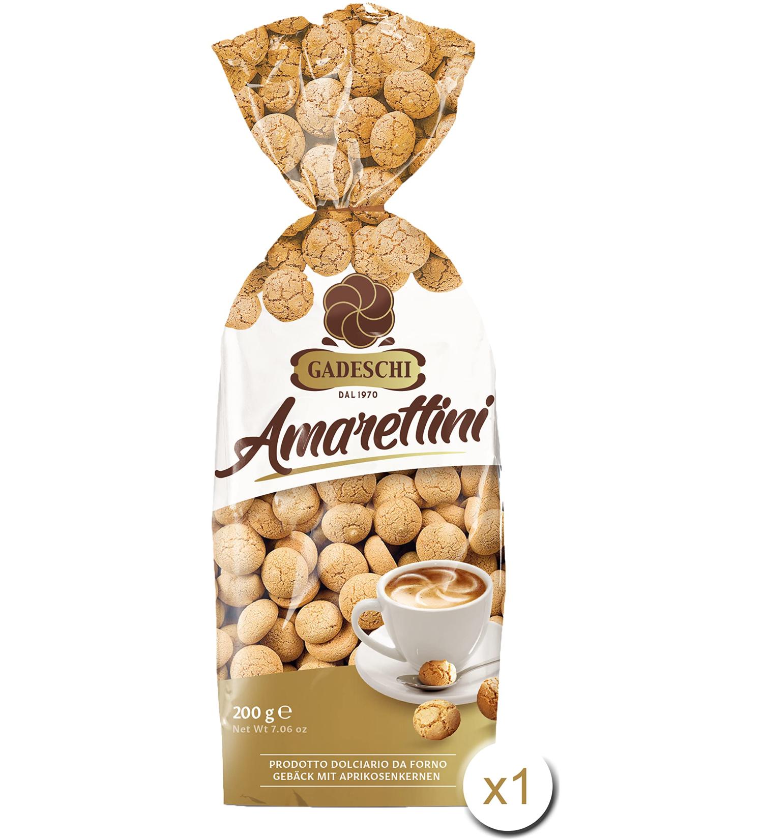 Gadeschi Amarettini 200g - Authentic Italian Coffee Biscuits Made from Apricot Kernels - Buy Internationally - Buy Online on GoSupps.com