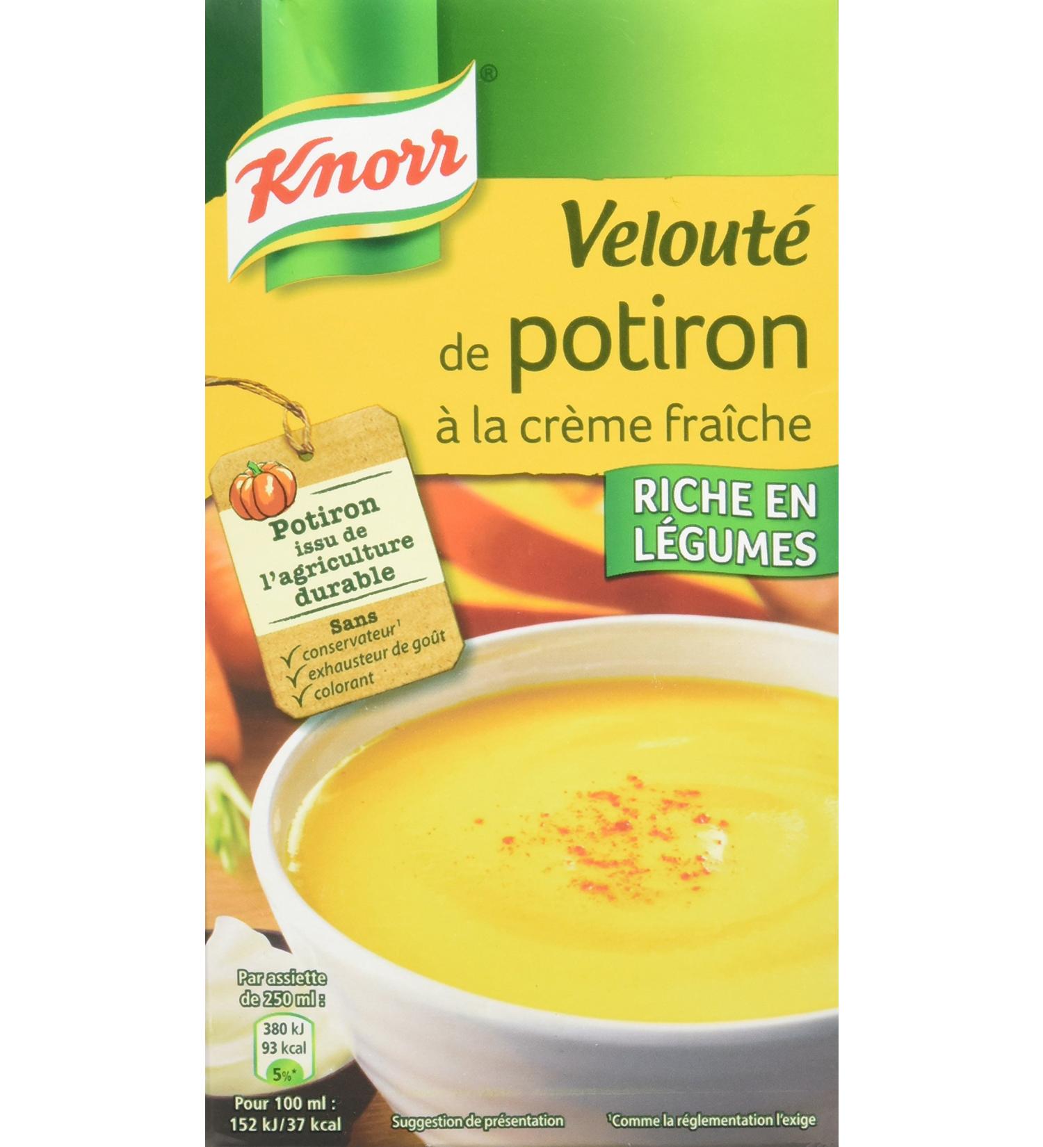 Knorr Creamy Pumpkin Soup with Cr me Fra che Made in France 1 L - Buy Online on GoSupps.com