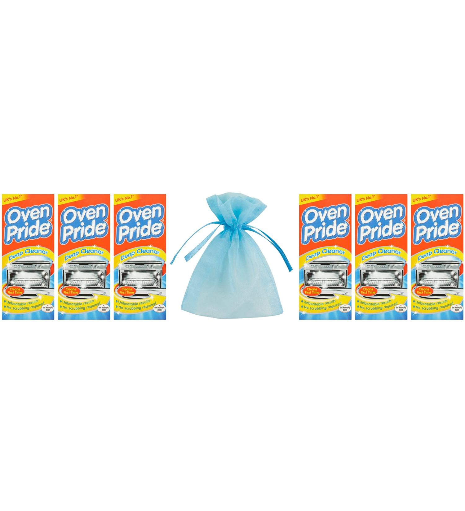 Oven Pride Deep Cleaner Oven Kit 500ml 6Pk + Our Gift for You: Organza Bag Size: 9 x 7 x 0.1cm - Buy Online on GoSupps.com