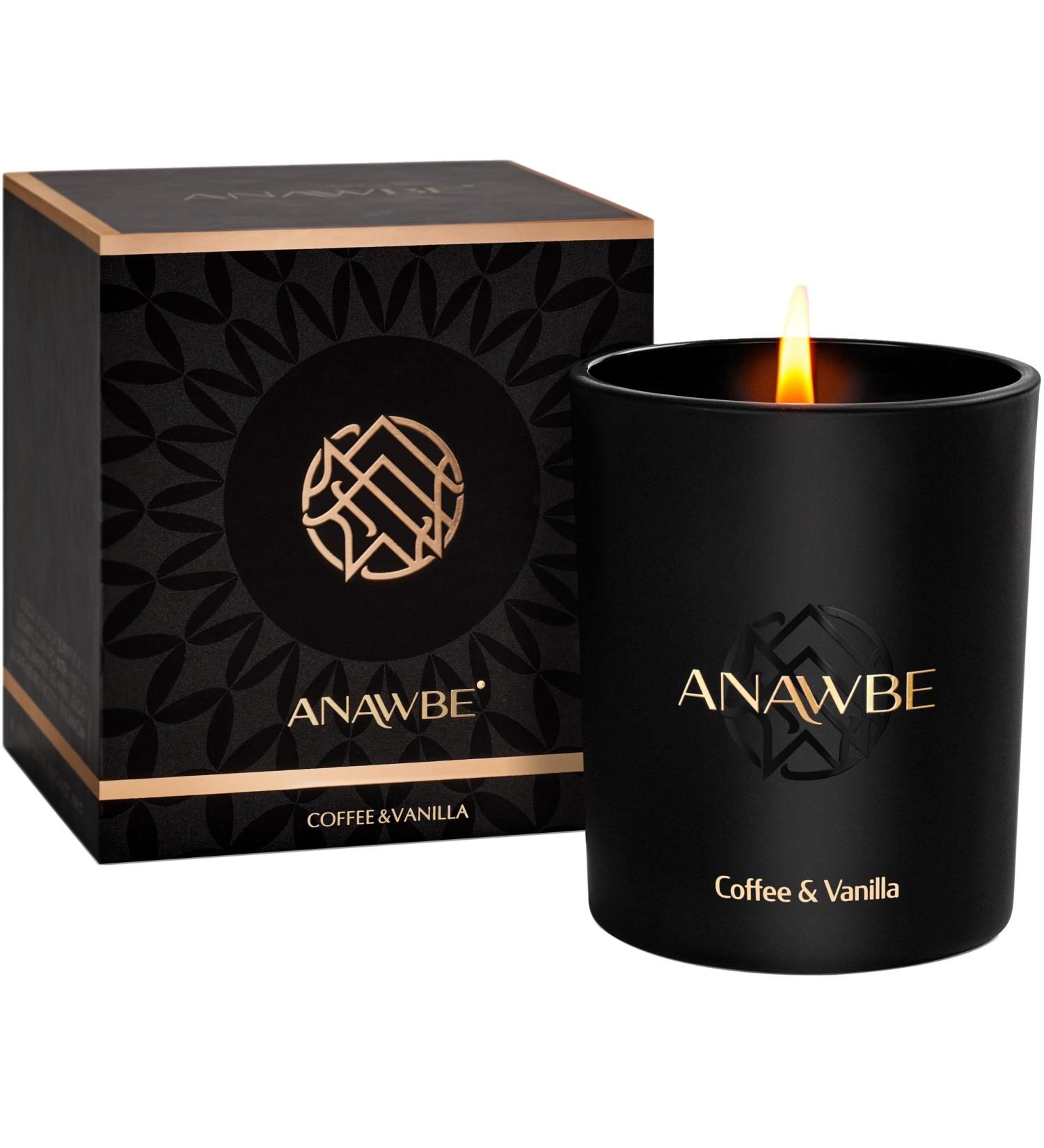 Luxury Coffee & Vanilla Candle - Scented Soy Candles for Men | Long-Lasting 45-Hour Aromatherapy | Stylish Gift Box & Vessel - Buy Online on GoSupps.com