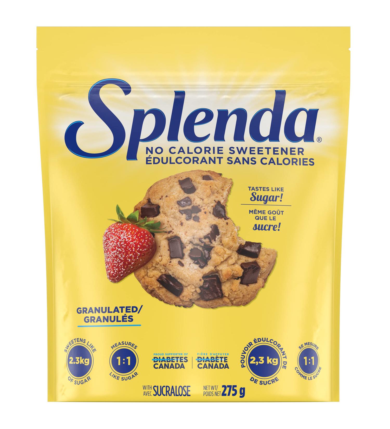 Splenda No Calorie Sweetener Granulated 275G (5LB Equivalent) Sugar Substitute for Use with Coffee Tea Fruit Cereal and More - Buy Online on GoSupps.com