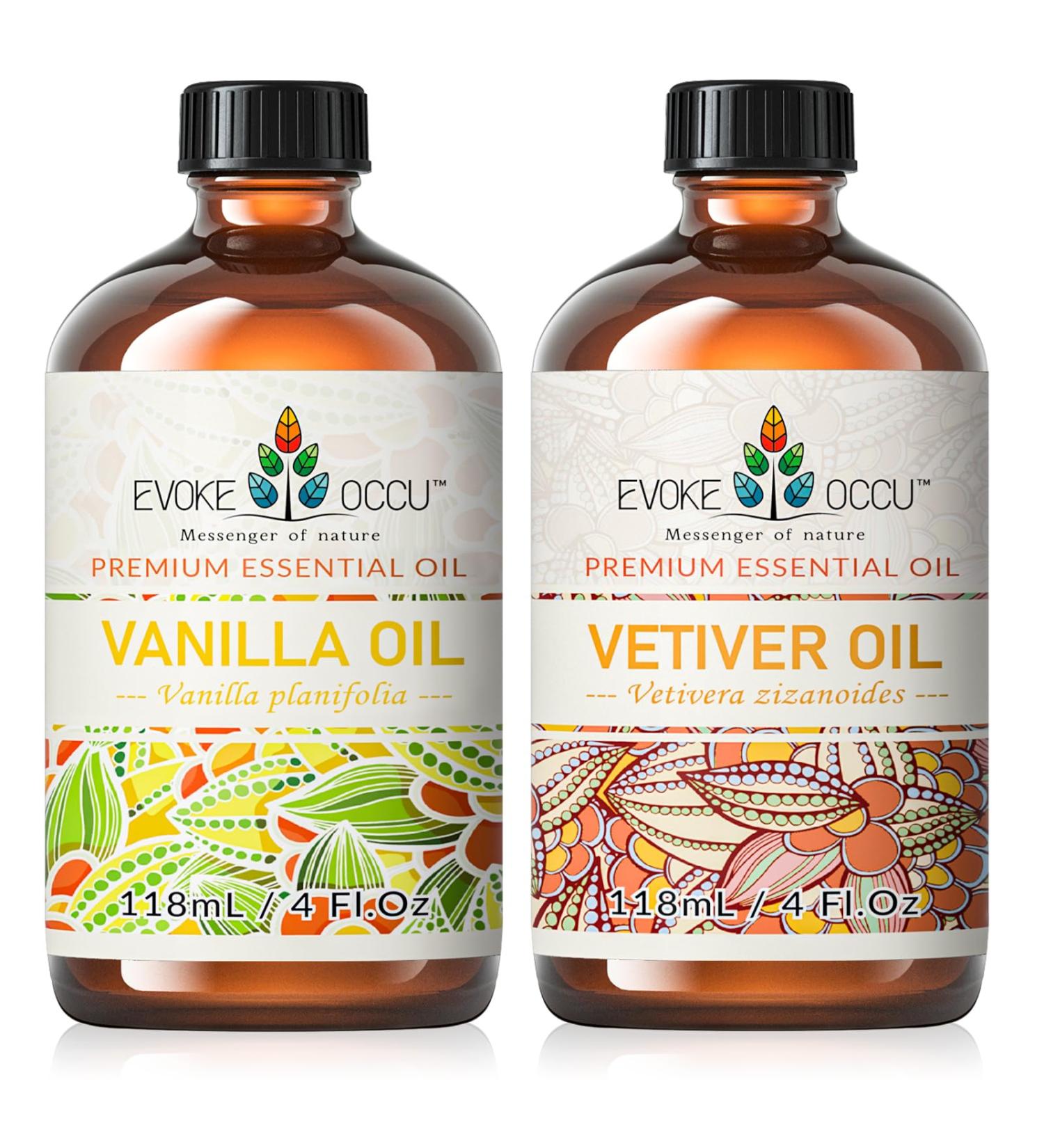 EVOKE OCCU Vanilla Essential Oil and Vetiver Essential Oil - 4 Fl Oz - Buy Online on GoSupps.com