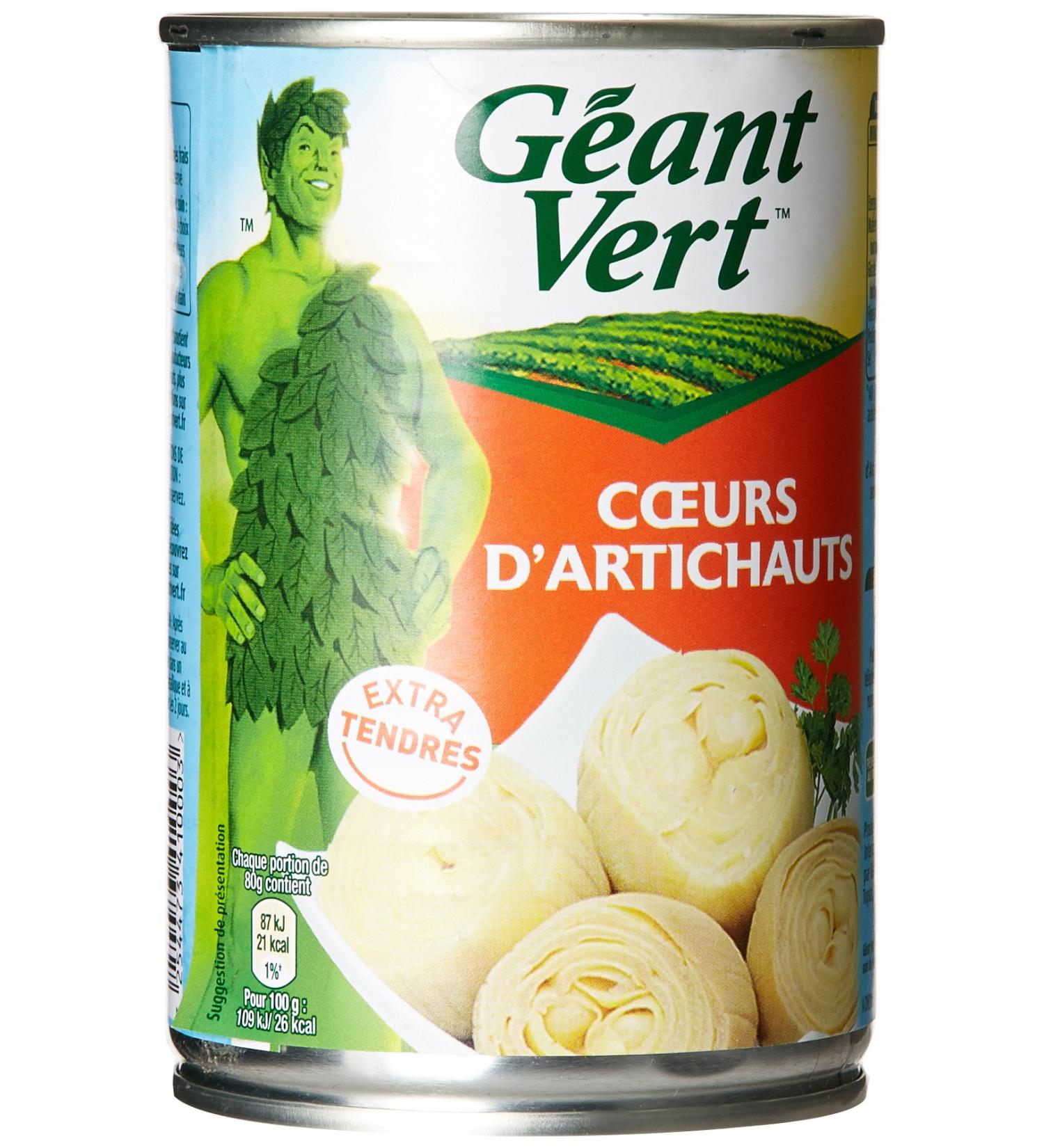 Giant Green Artichoke Hearts Box of 240 g - Pack of 4 - Buy Online on GoSupps.com