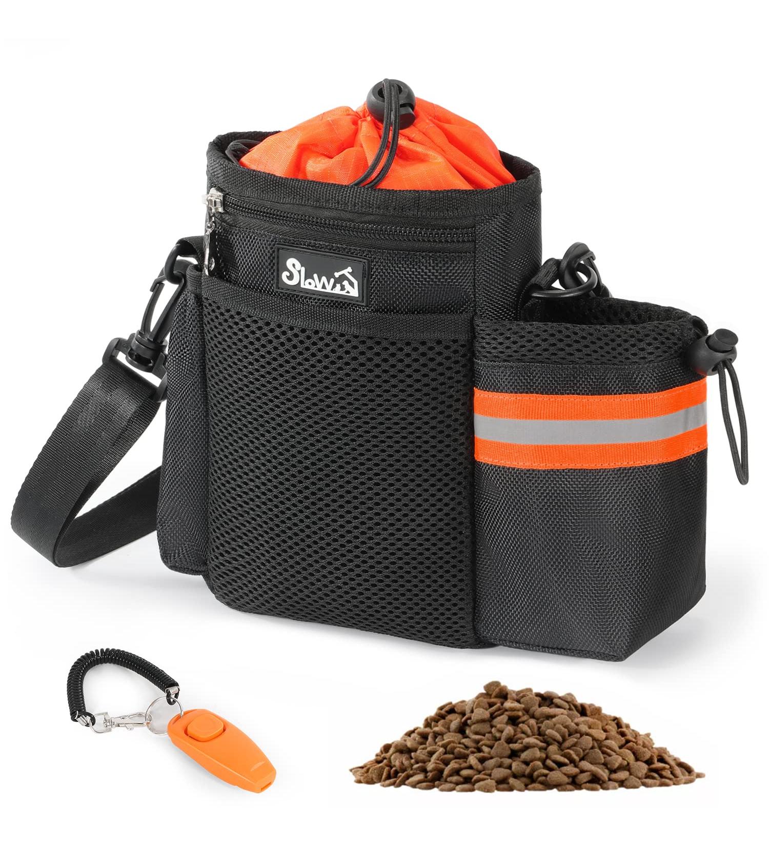 Slowton Dog Training Treats Bag | Large Capacity Snack Pouch with Reflective Stripes for Hands-Free Walking & Training Ideal for Dogs - Buy Online on GoSupps.com
